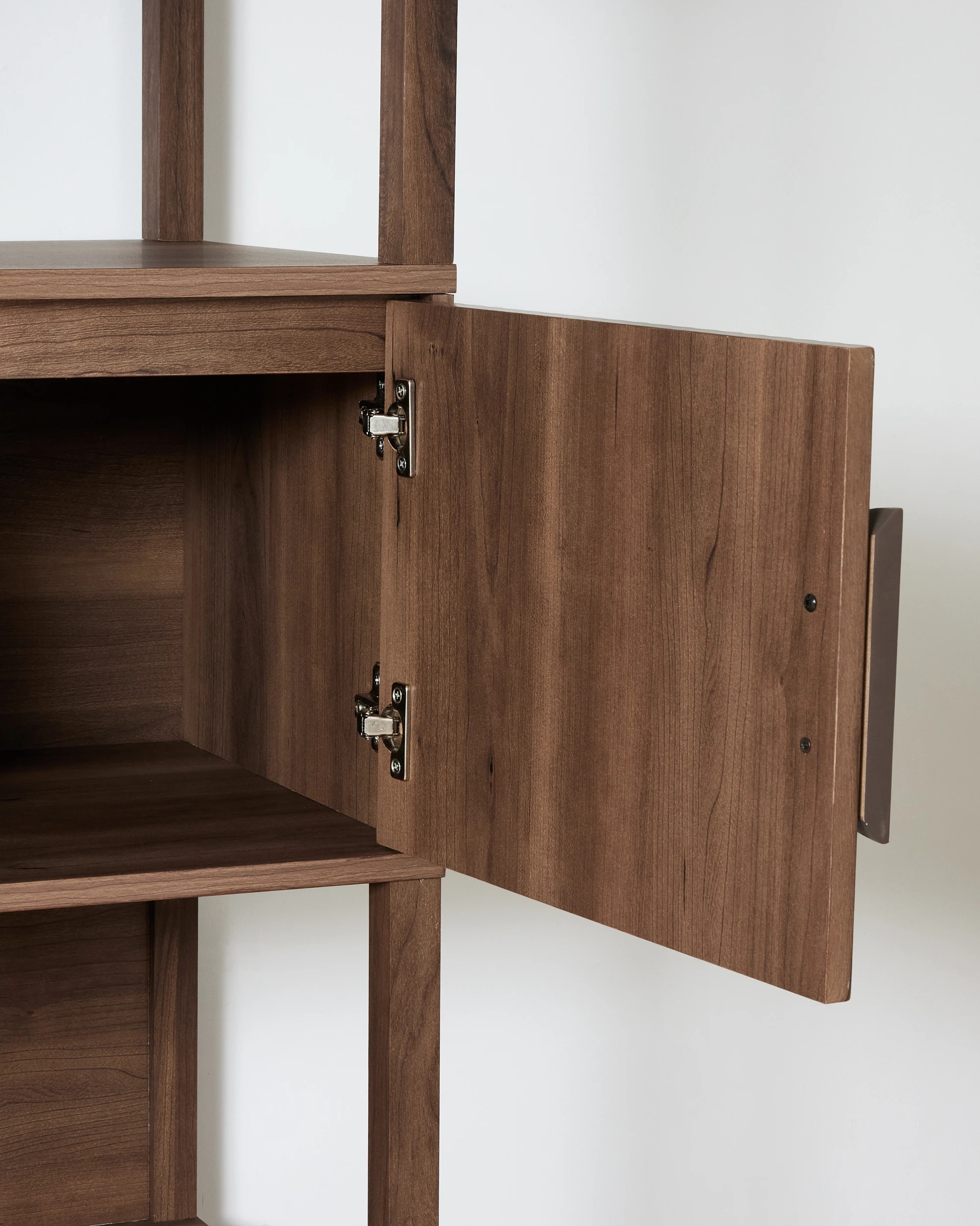 7 Ryan Tall Bookshelf with Doors - Walnut, 7 of 7