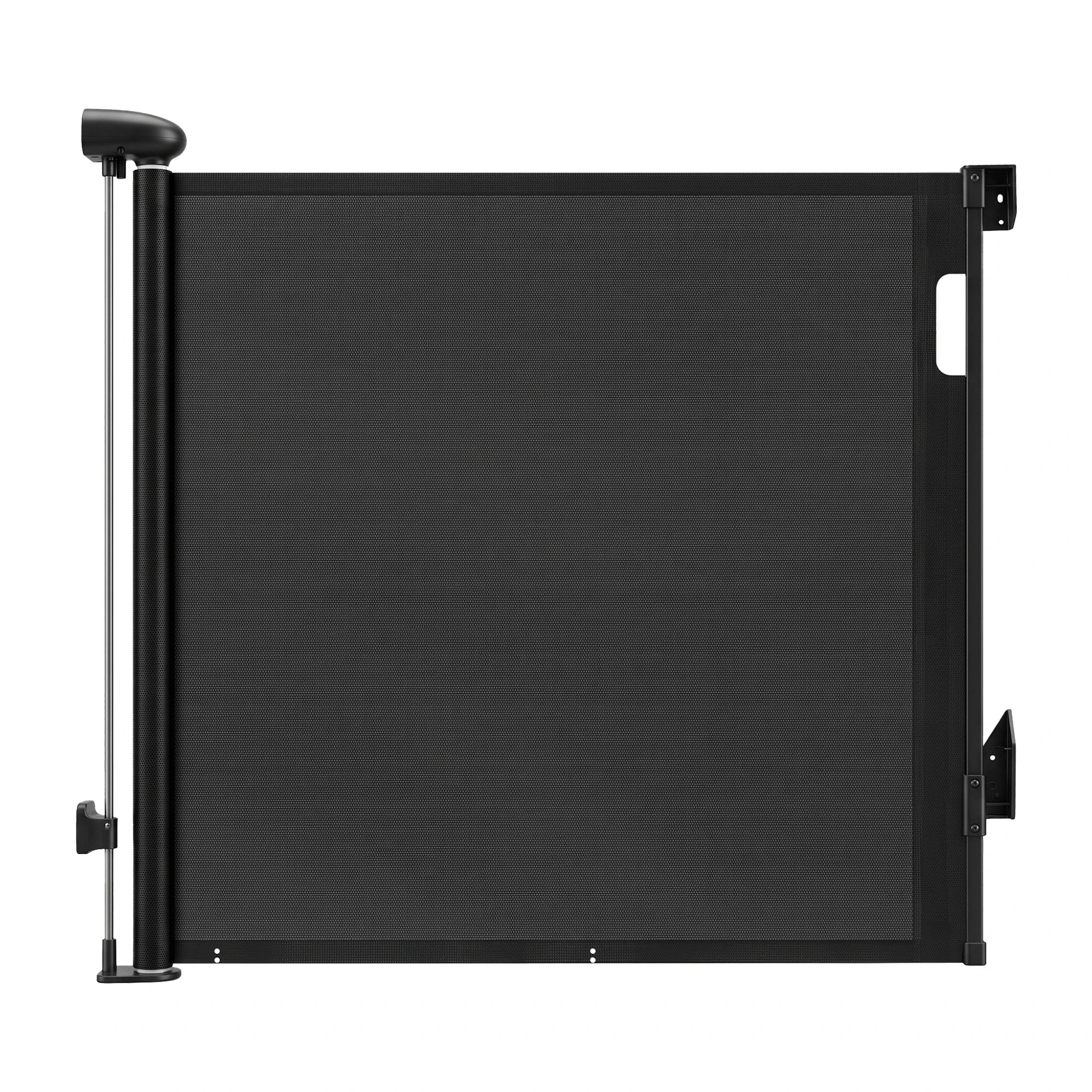 1 Keezi Retractable Gate Extends up to 140cm Baby Gate Pet Safety Fence Black - Black, 1 of 8