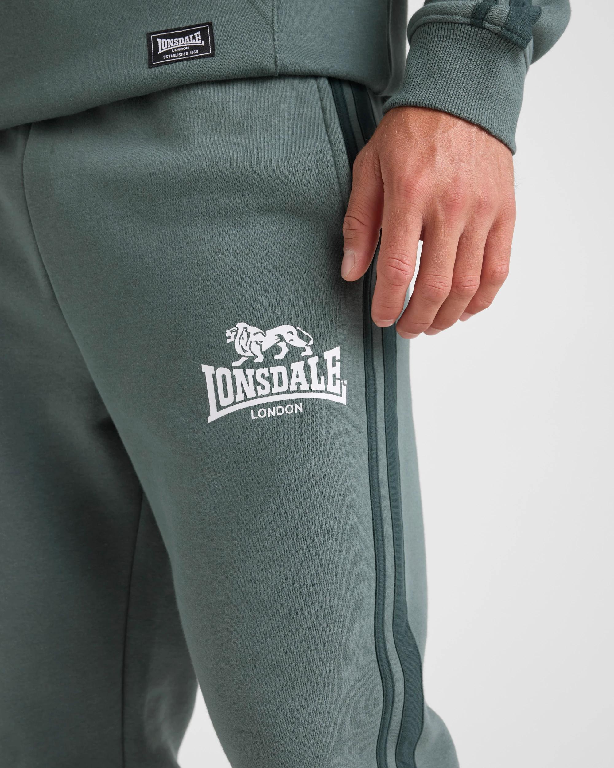 3 Lonsdale London Trackpants KELP GREEN, 3 of 5