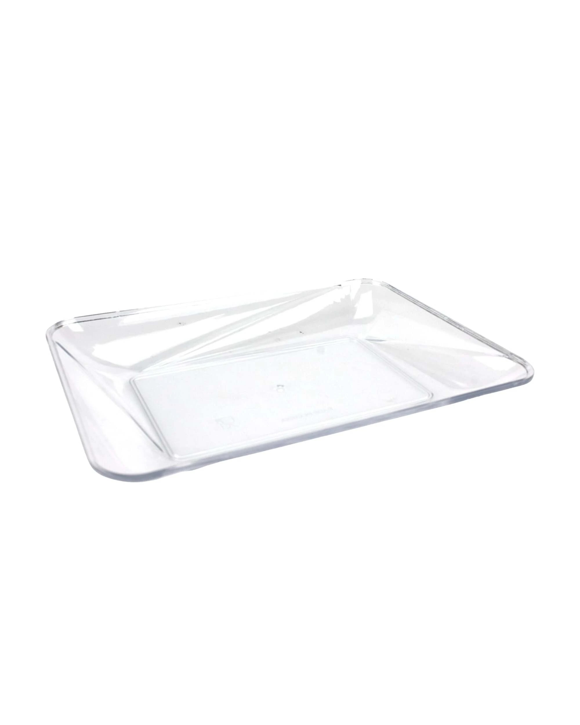 3 Party Maker Rectangle Serving Plates 15.5cm Pack of 4 - Clear, 3 of 5