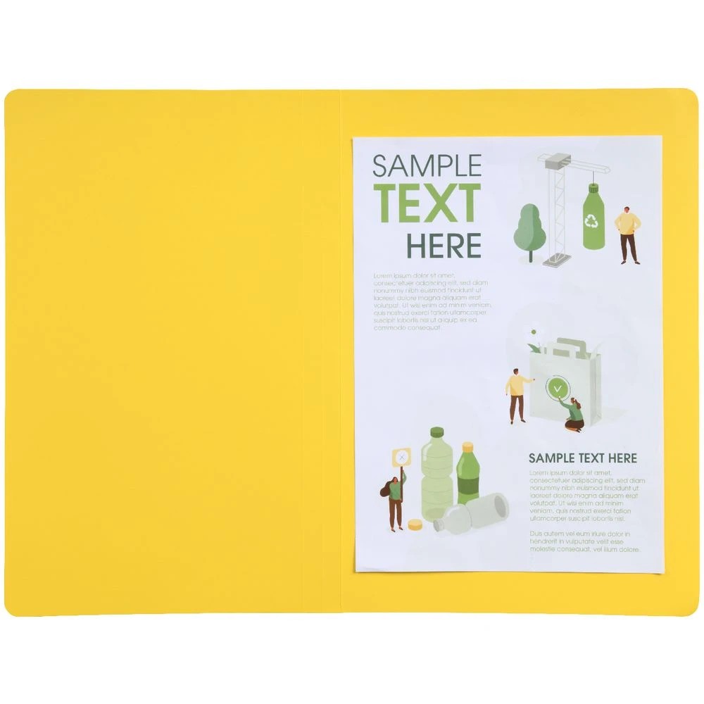 2 J.Burrows Foolscap Manila Folder Yellow 25 Pack, 2 of 4