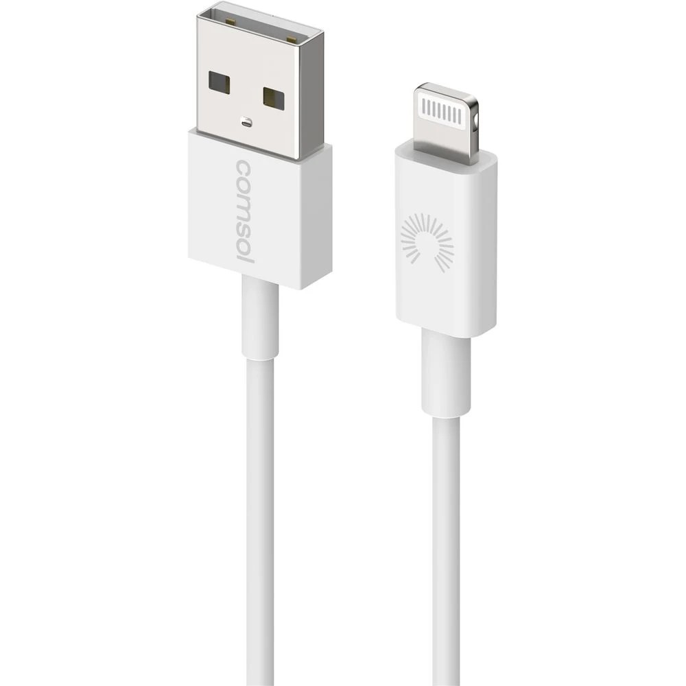 4 Comsol USB-A to Lightning Cable 1.2m White, 4 of 6