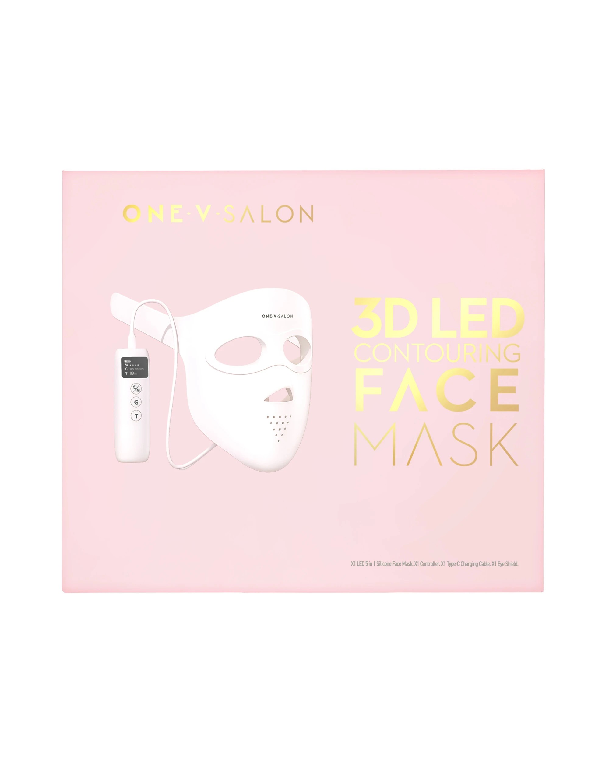 1 One-V-Salon 3D LED Contouring Face Mask, 1 of 10