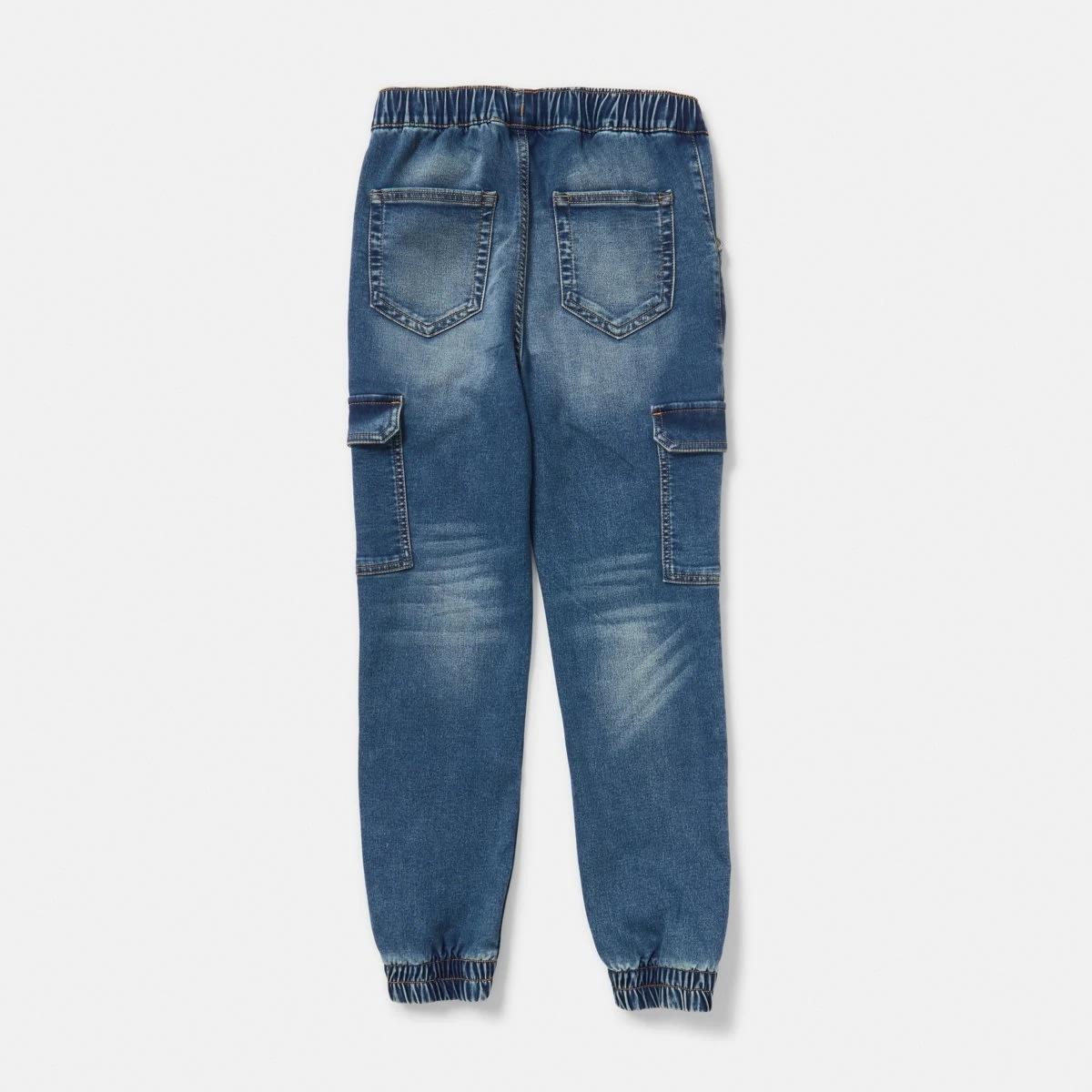 9 Denim Cargo Joggers Mid Wash, 9 of 9