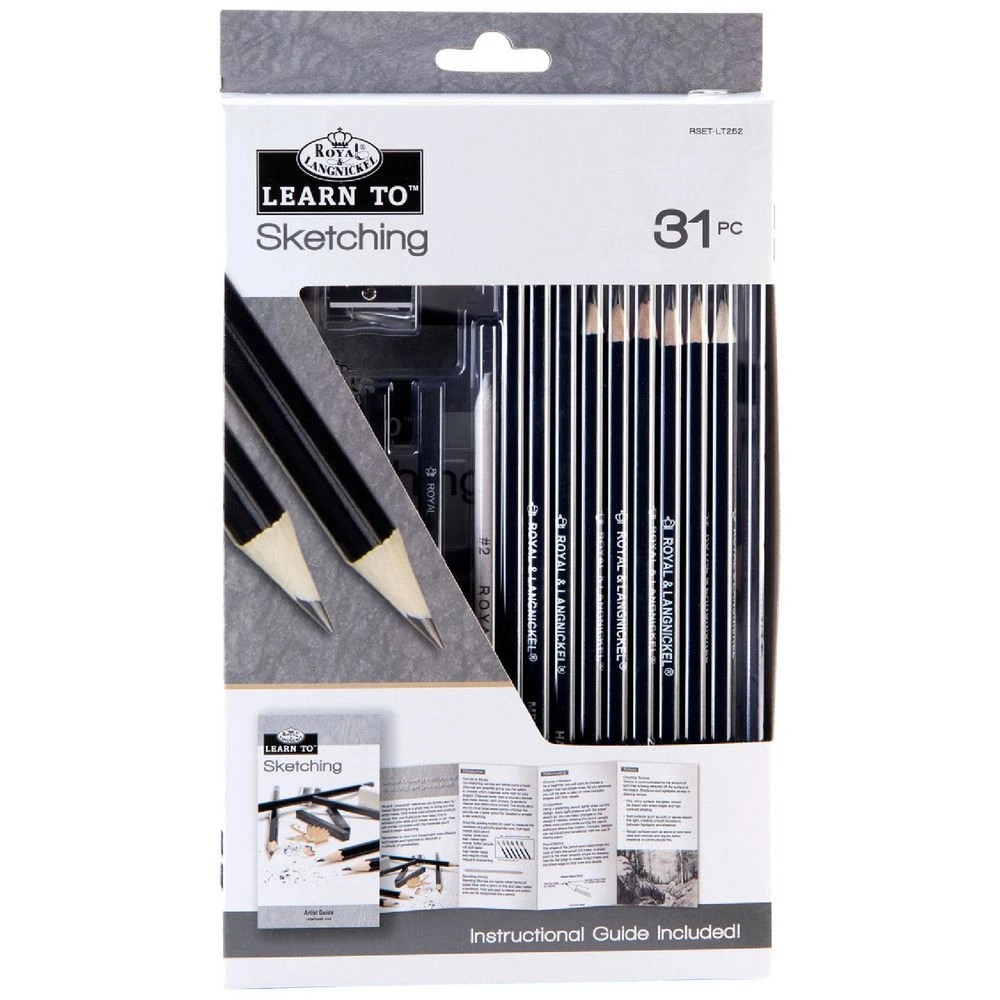 1 Royal & Langnickel Learn To Sketch Set 31 Pieces, 1 of 9