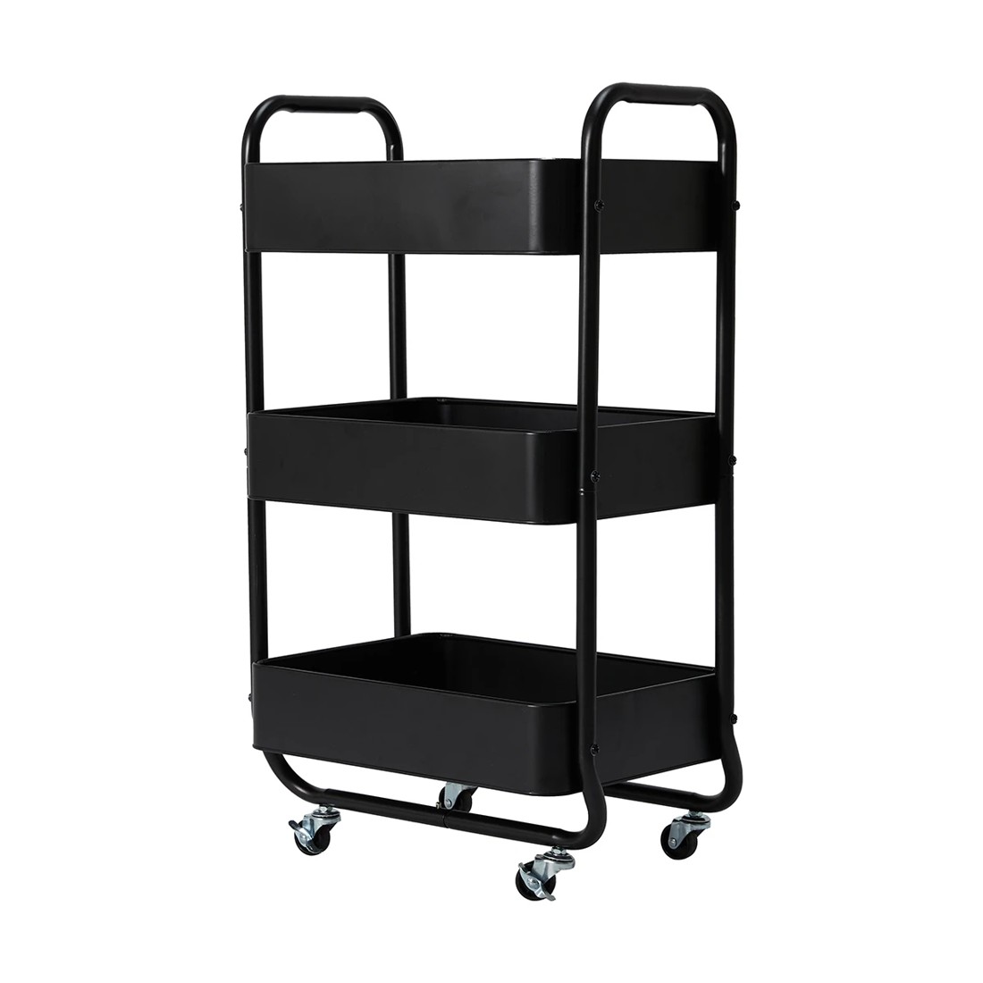 3 3 Tier Trolley - Black, 3 of 7