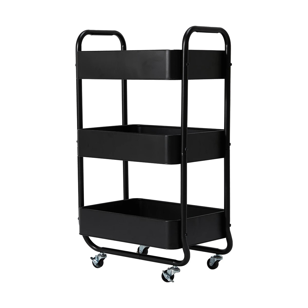 3 3 Tier Trolley - Black, 3 of 7