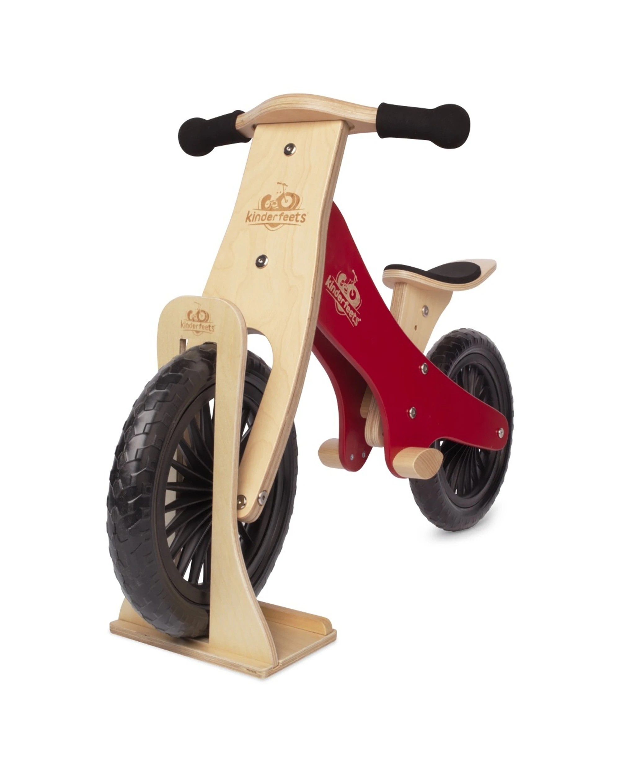 3 Kinderfeets Wooden 34cm Bike Stand For Tiny Tot Trike Kids Toy - Natural, 3 of 3