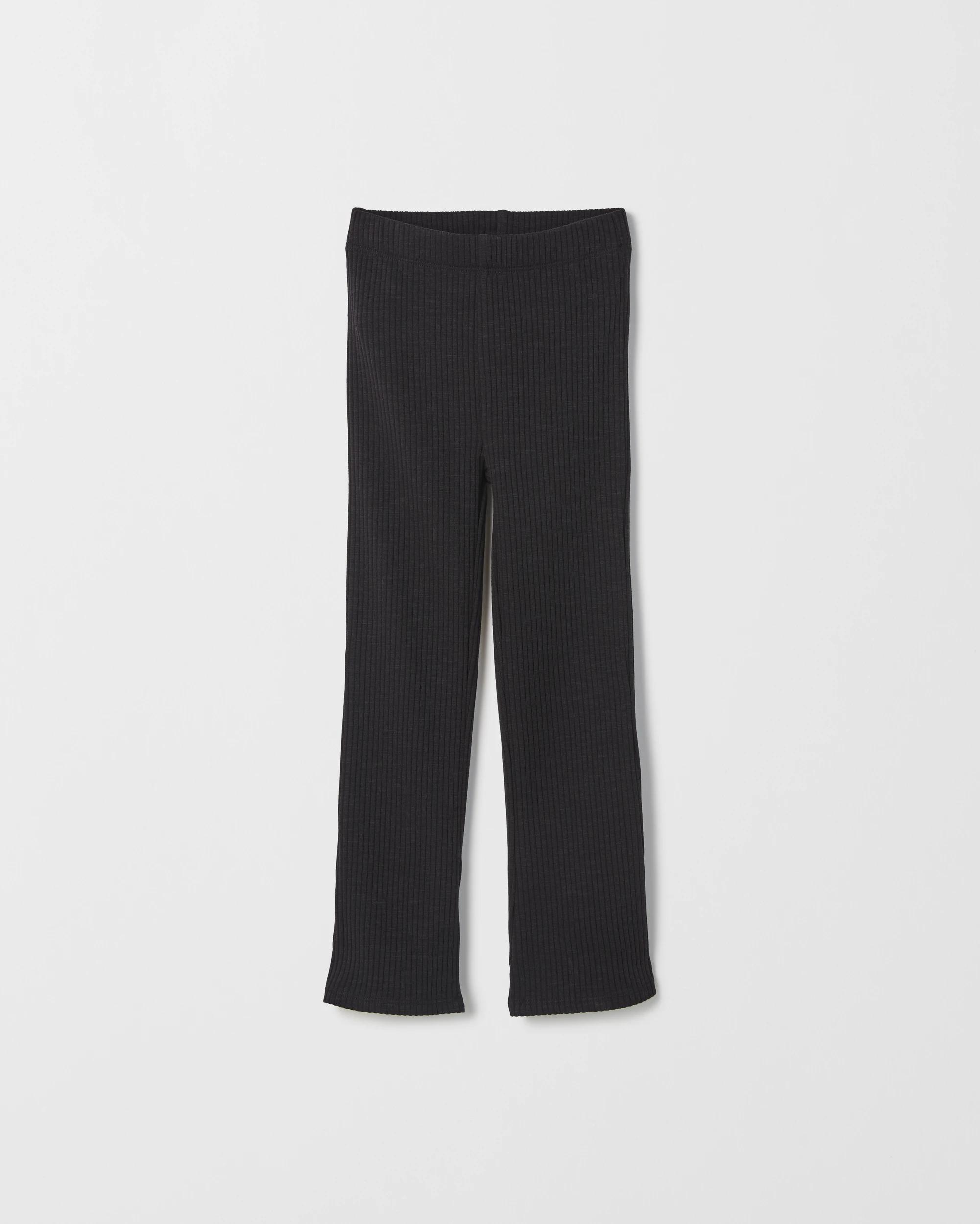 1 Target Kids Flare Heavyweight Rib Slub Pants BLACK, 1 of 2
