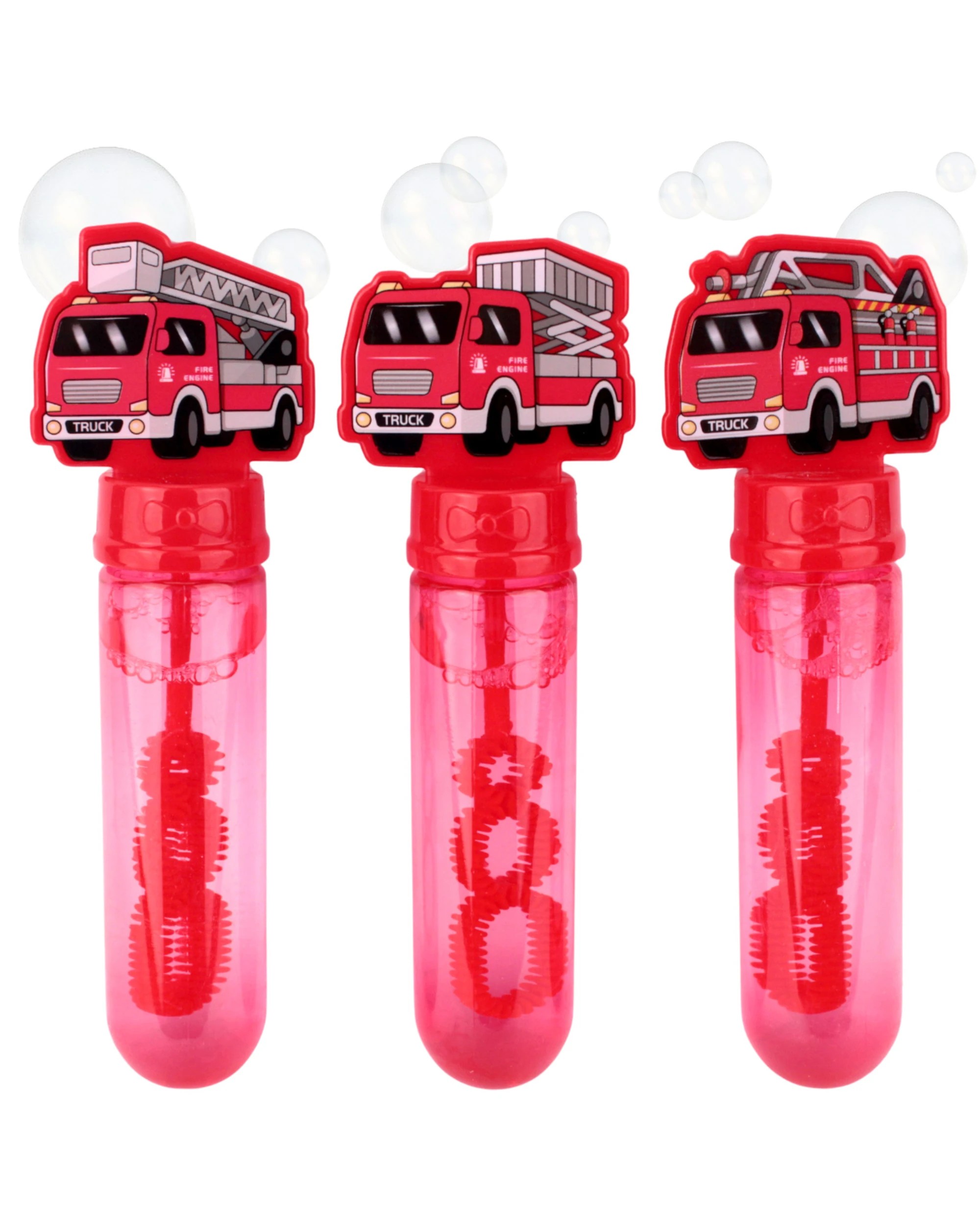 1 Party Maker Pack of 3 Fire Truck  Bubble Tubes, 1 of 4