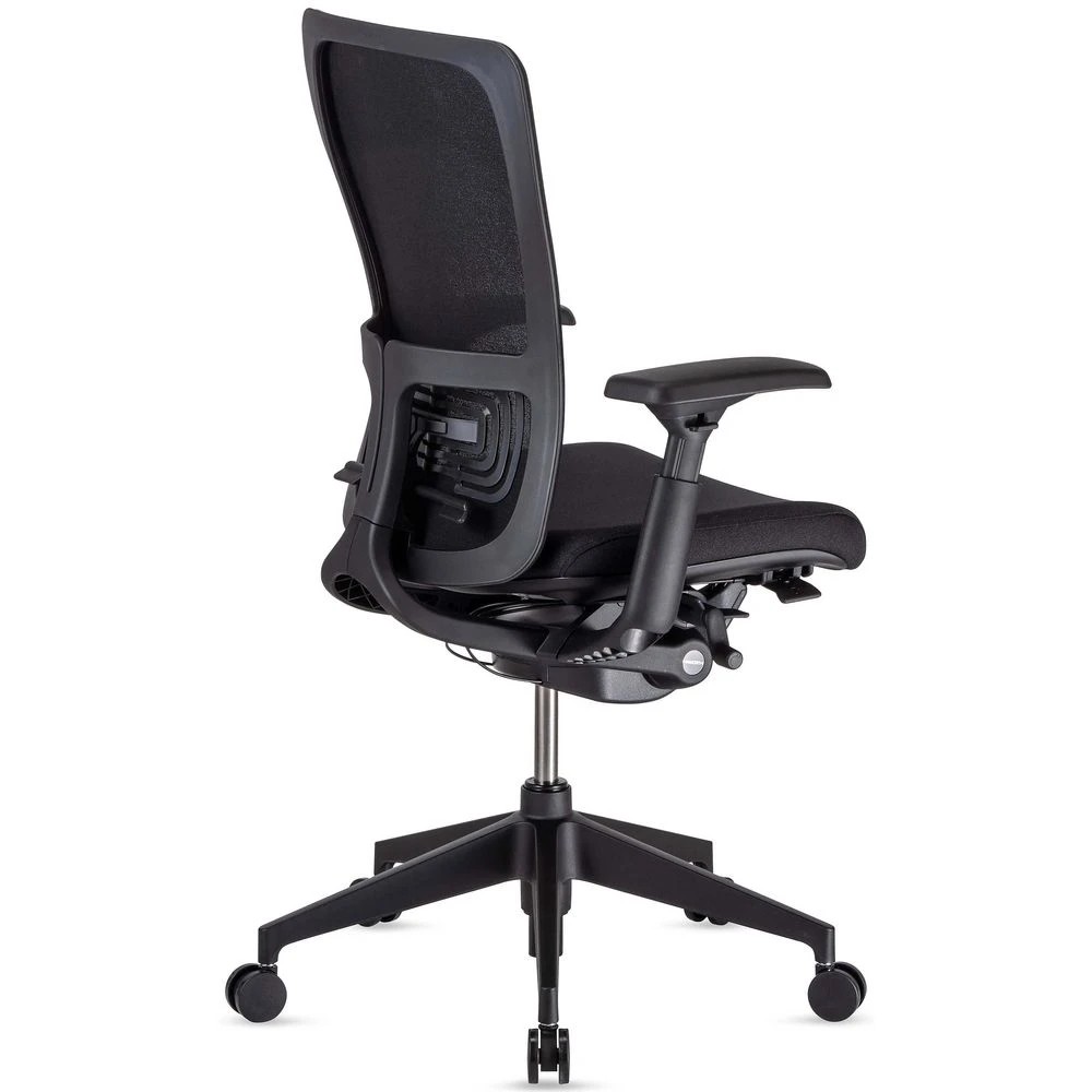 3 Haworth Zody Ergonomic Chair with Nylon Base and Arms Black Ergonomic Chairs and Desk Chairs, 3 of 10