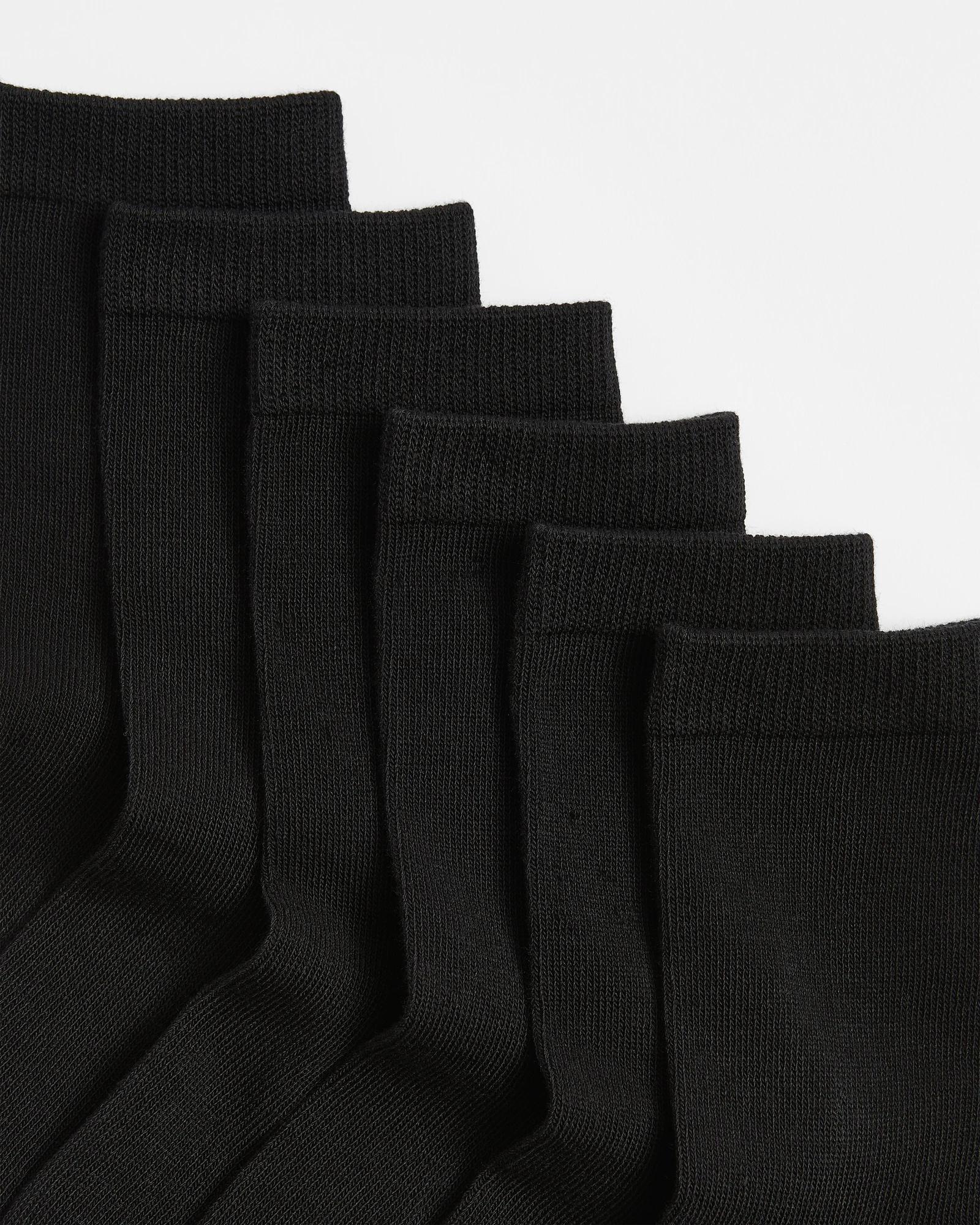 2 School Crew Socks 6 Pack - Maxx BLACK, 2 of 3
