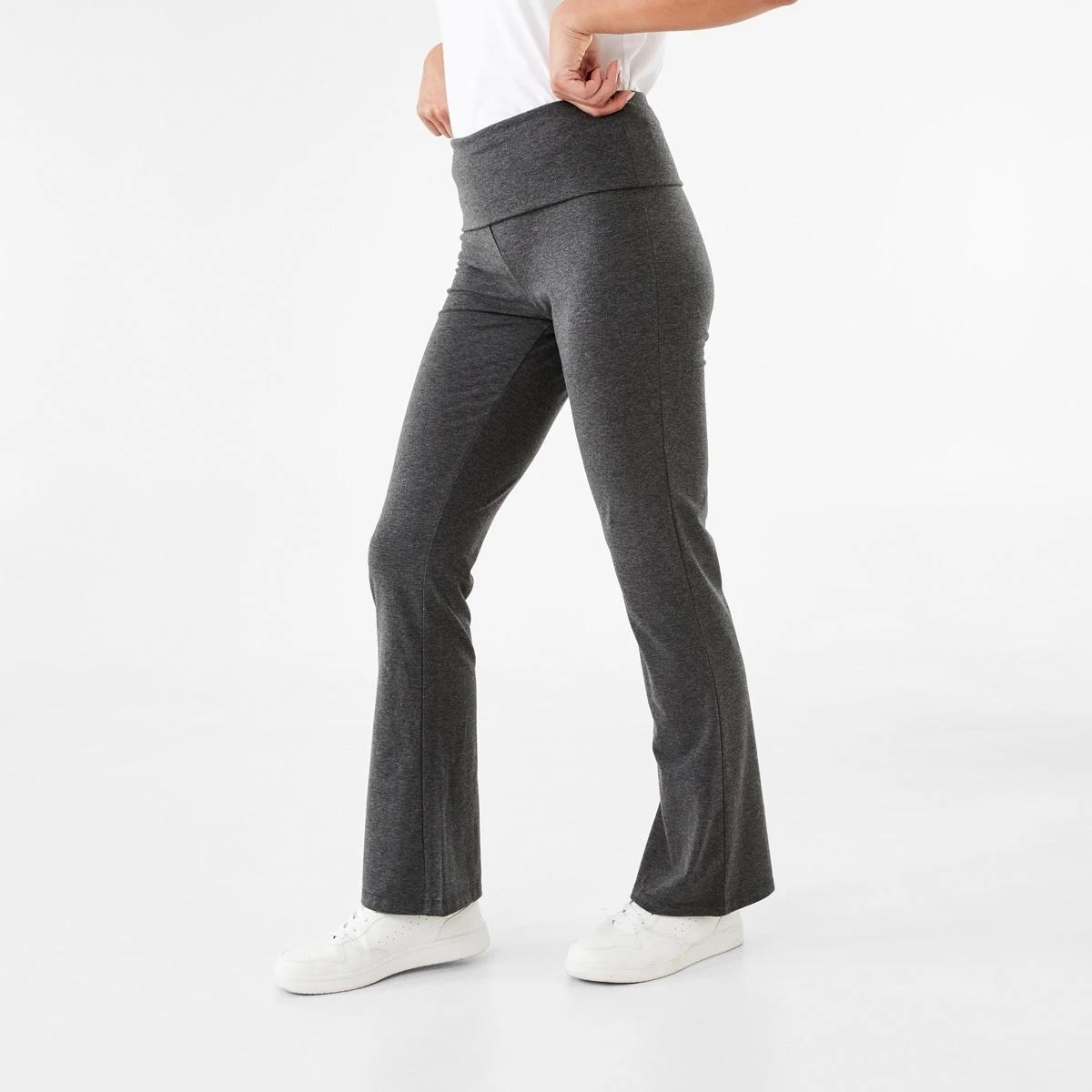 2 Fold Down Flare Pants CHARCOAL MARLE, 2 of 4
