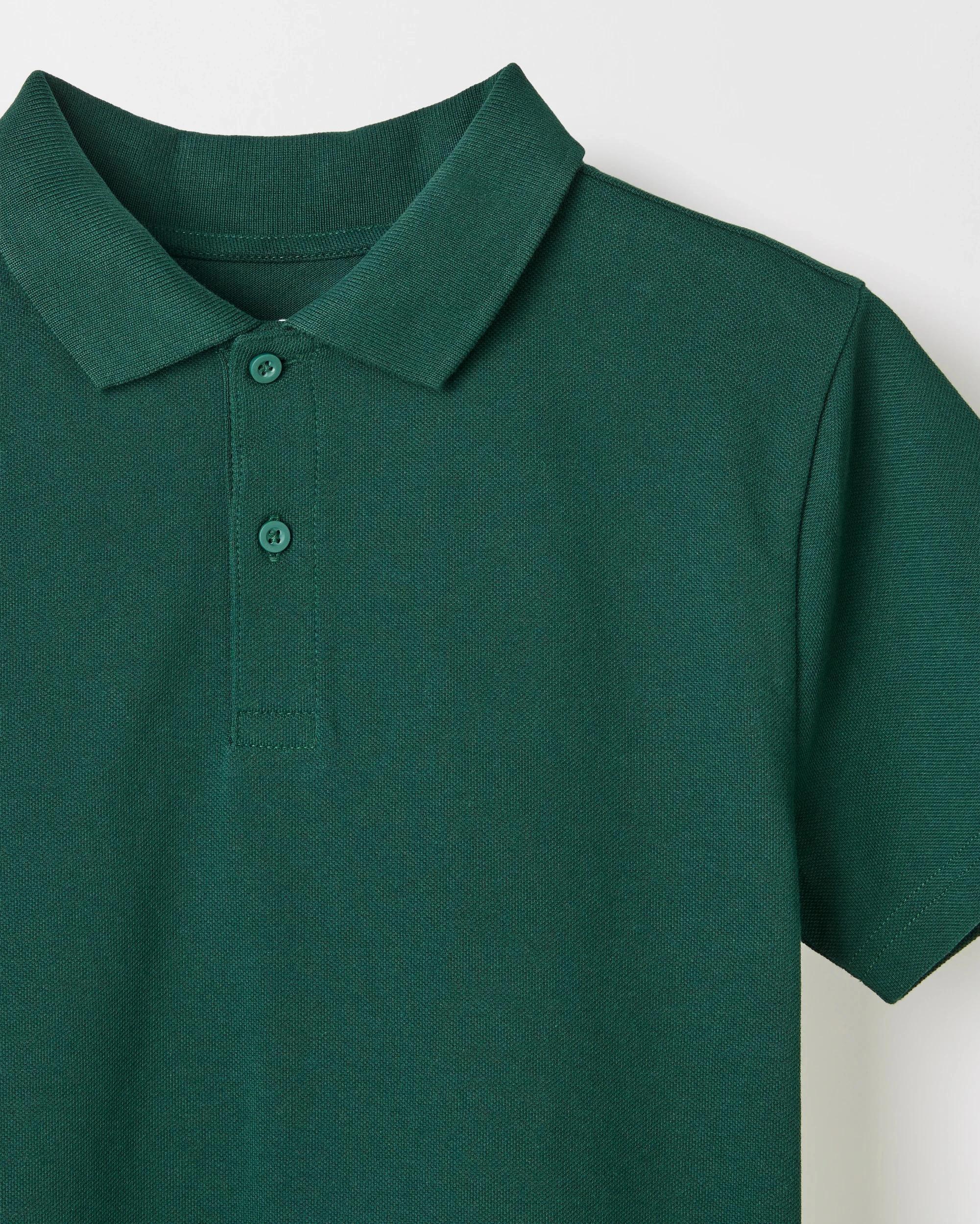 3 Target Australian Cotton 2 Pack Short Sleeve Polo T-Shirt BOTTLE GREEN, 3 of 3