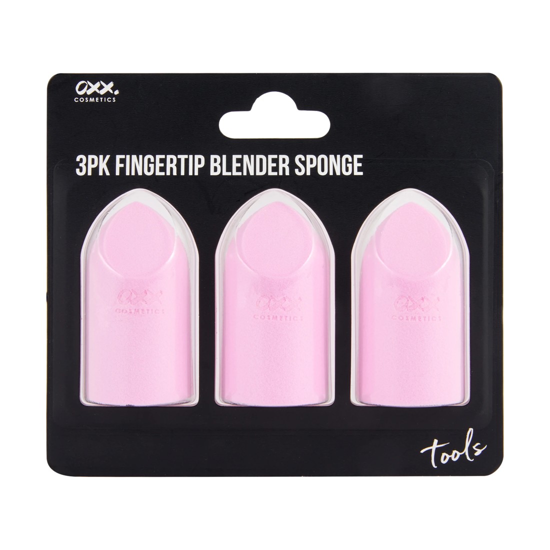 1 OXX Cosmetics 3 Pack Fingertip Blender Sponge - Pink, 1 of 5