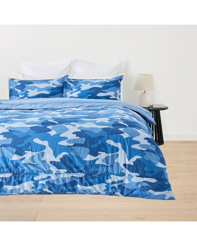 Camo Cotton Rich Cover Reversible Comforter Set - Double