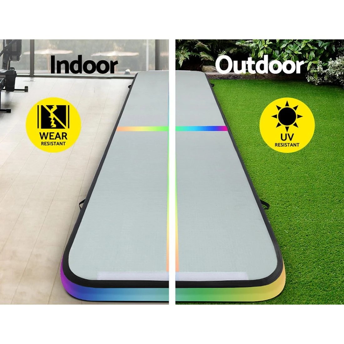 6 Everfit 5M Air Track Gymnastics Tumbling Exercise Cheerleading Mat Inflatable - Multi, 6 of 6