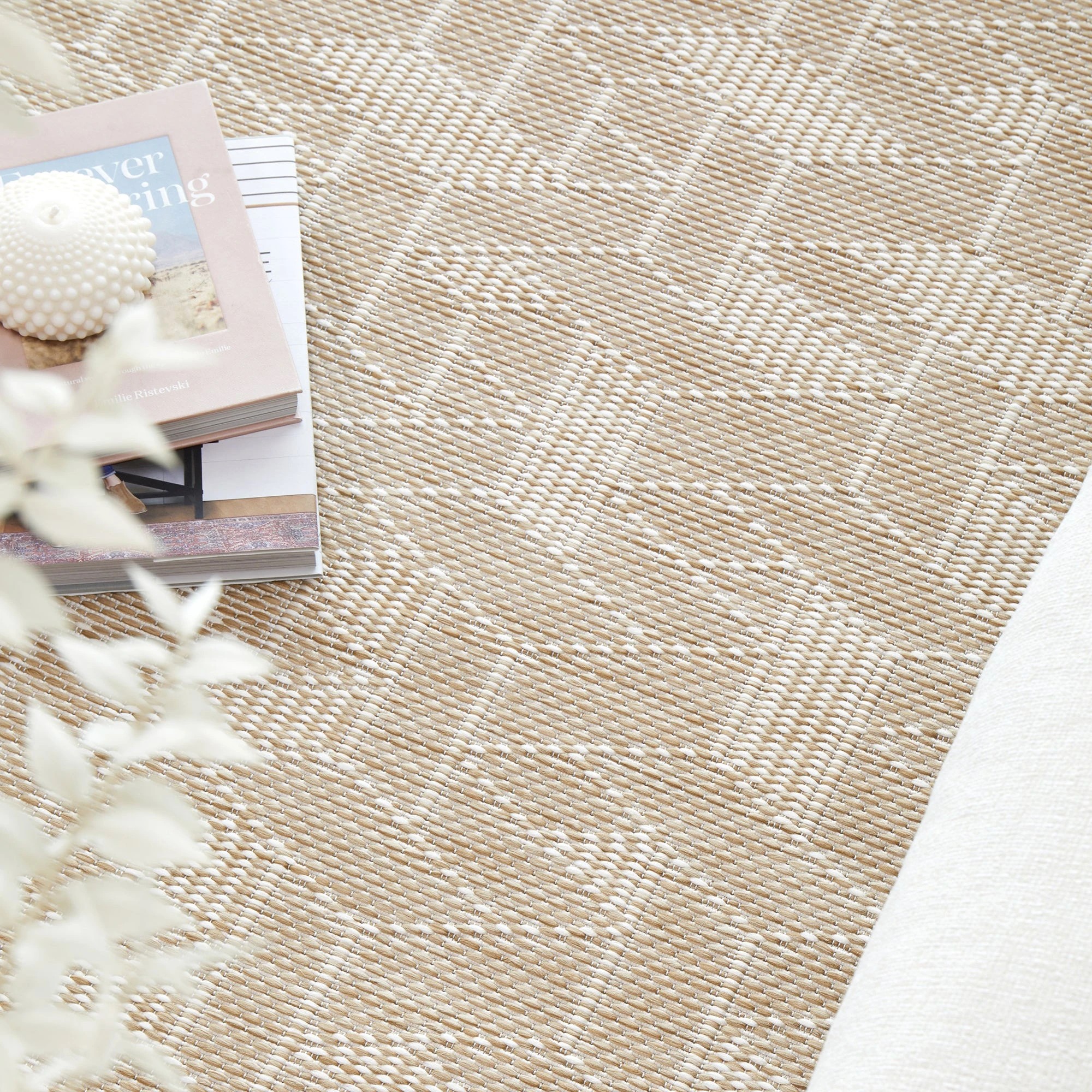 3 Common Ground Rugs Palmline Kudo 230x160cm - Medium Outdoor Rug - Beige, 3 of 7