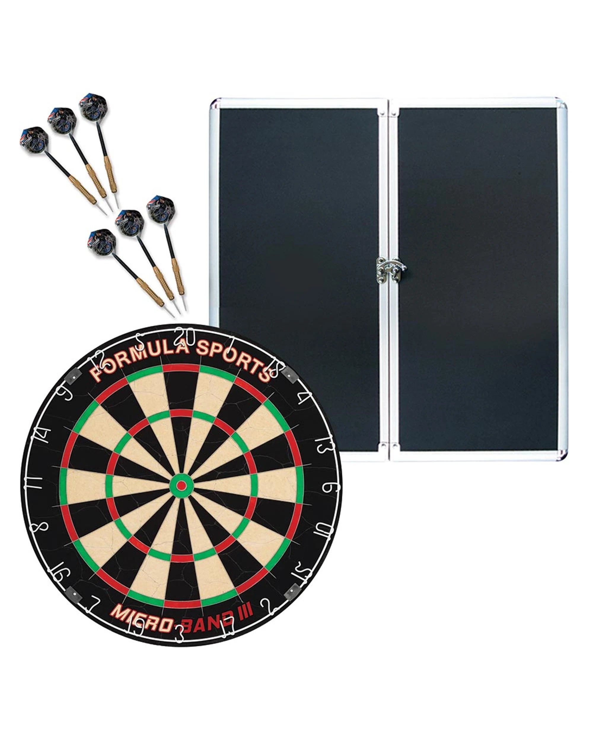 2 Formula Sports Aluminium Championship Dart Board Cabinet Set, 2 of 2