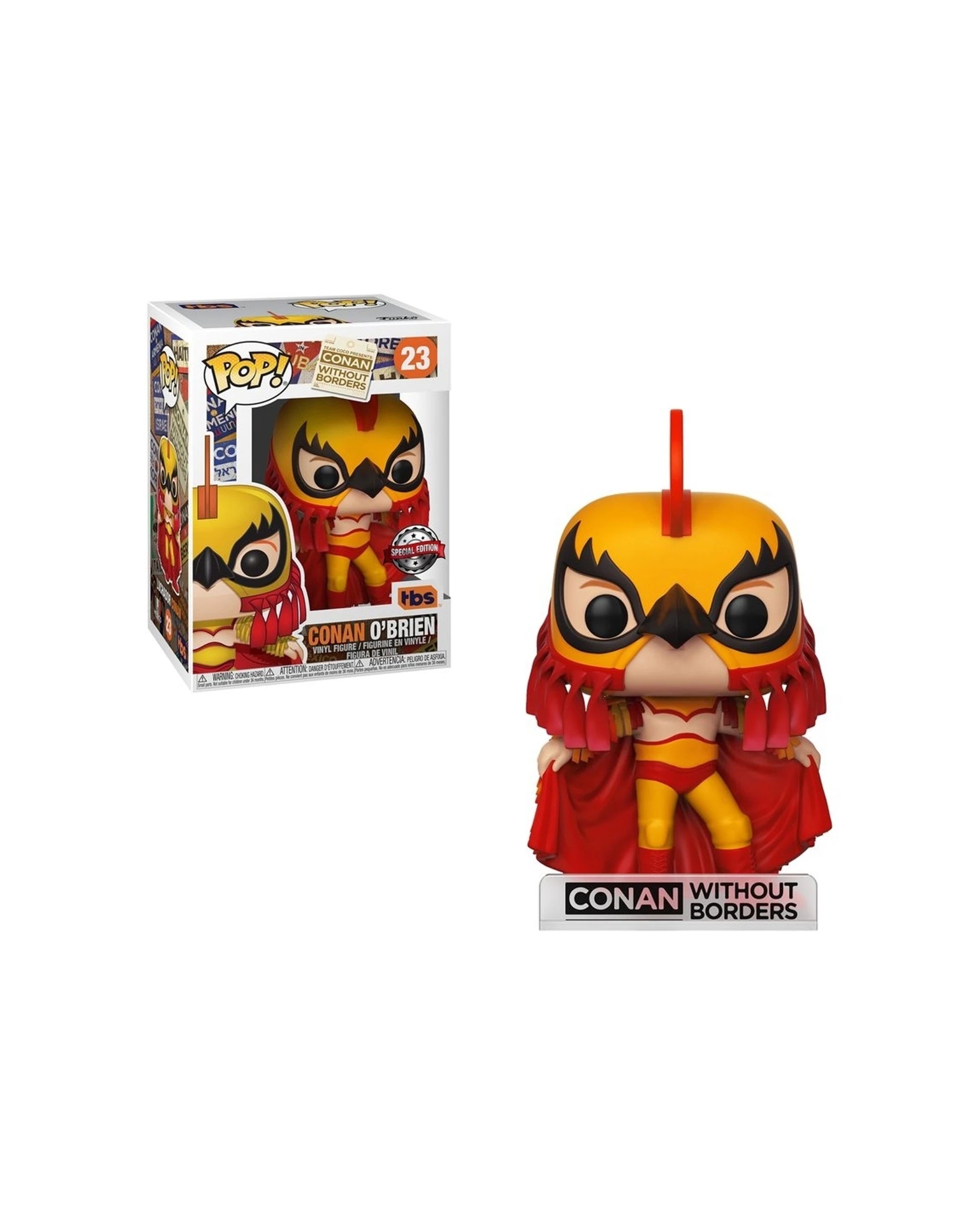 1 Pop Conan O Brien Luchador Action Figure Approx 10cm Vinyl Collectible - Multi, 1 of 3