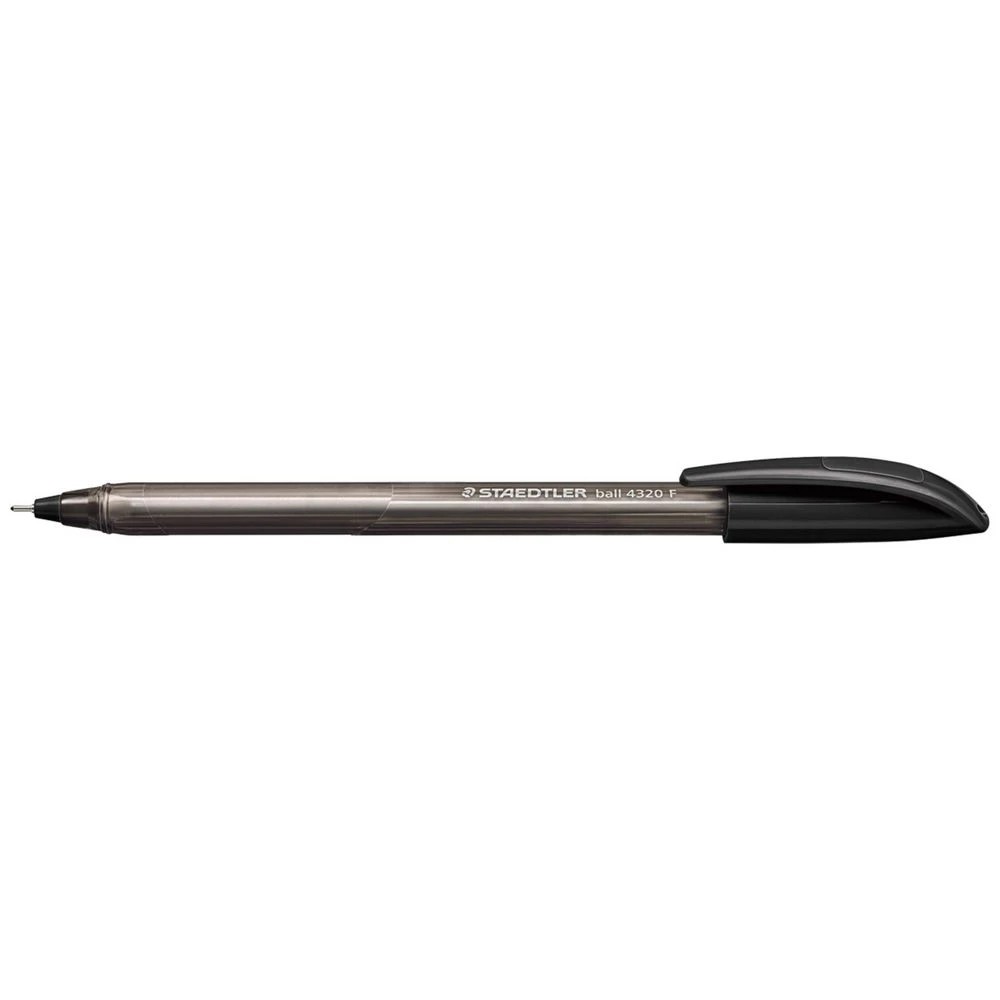 2 Staedtler Stick 4320 Triangular Ballpoint Pen 0.7mm Black, 2 of 2