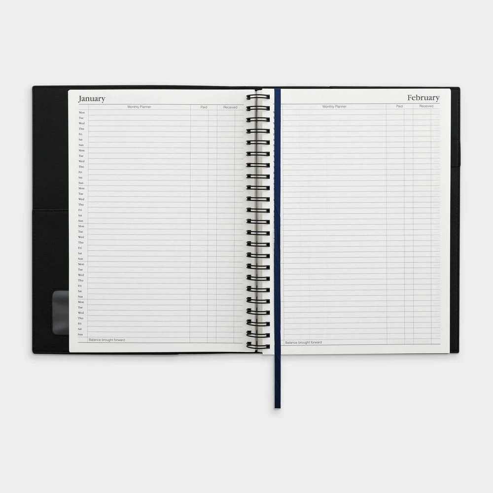 7 Collins A4 Day to Page  Undated Vanessa Diary Black, 7 of 9