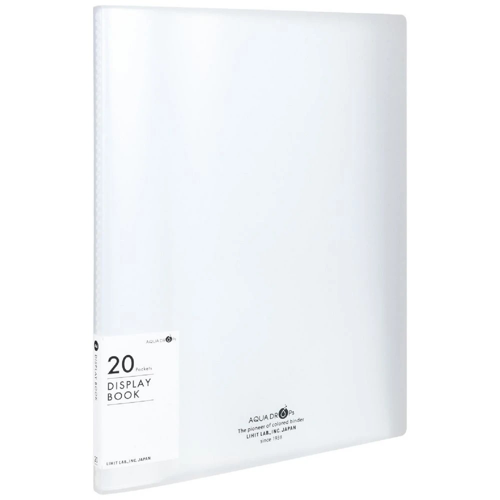 1 Aqua Drops A4 Display Book 20 Pocket Fixed Clear, 1 of 5