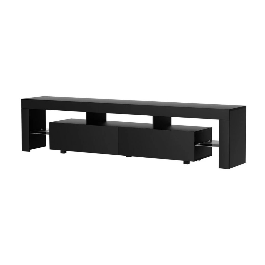 1 Artiss TV Cabinet Entertainment Unit Stand RGB LED 200cm - Black, 1 of 6