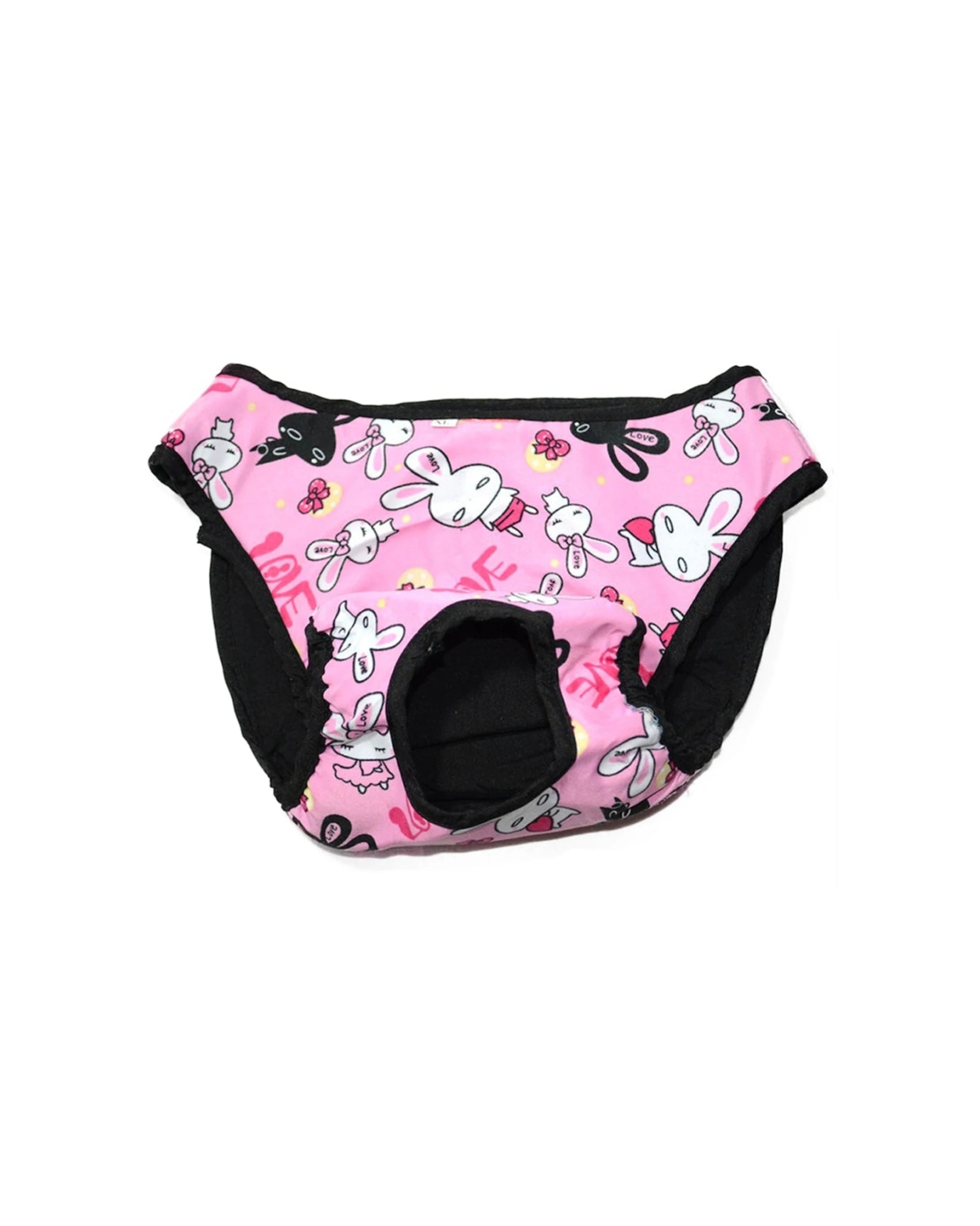 2 Cotton More 2pc Female Dog Reusable Sanitary Underpants Diaper Cotton Blend S - Pink, 2 of 2