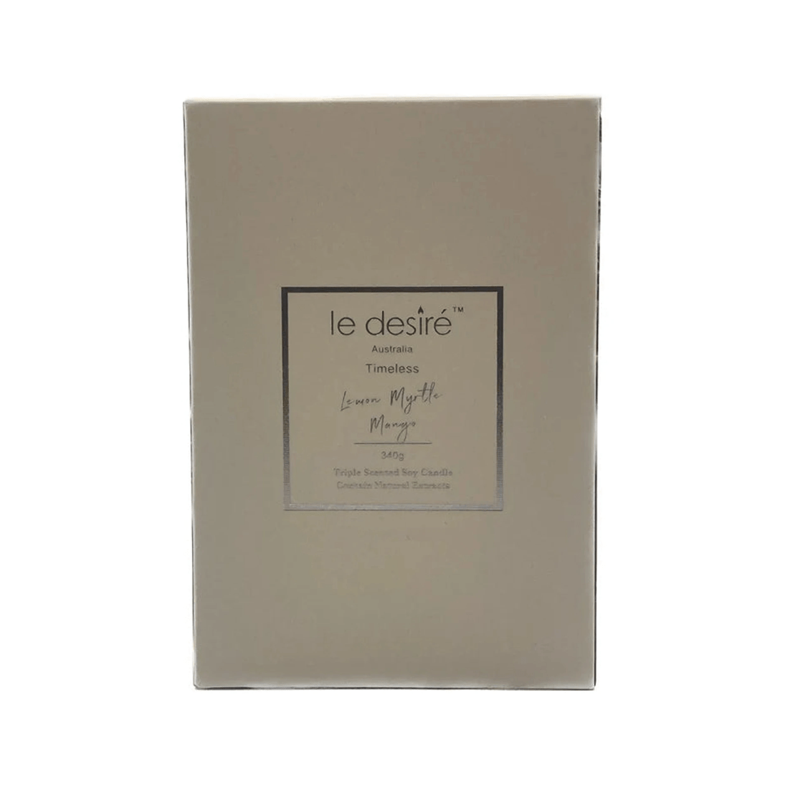 2 Le Desire Timeless Scented Soy Wax Candle Natural Lemon Myrtle Mango 340g
 - Plain, 2 of 7