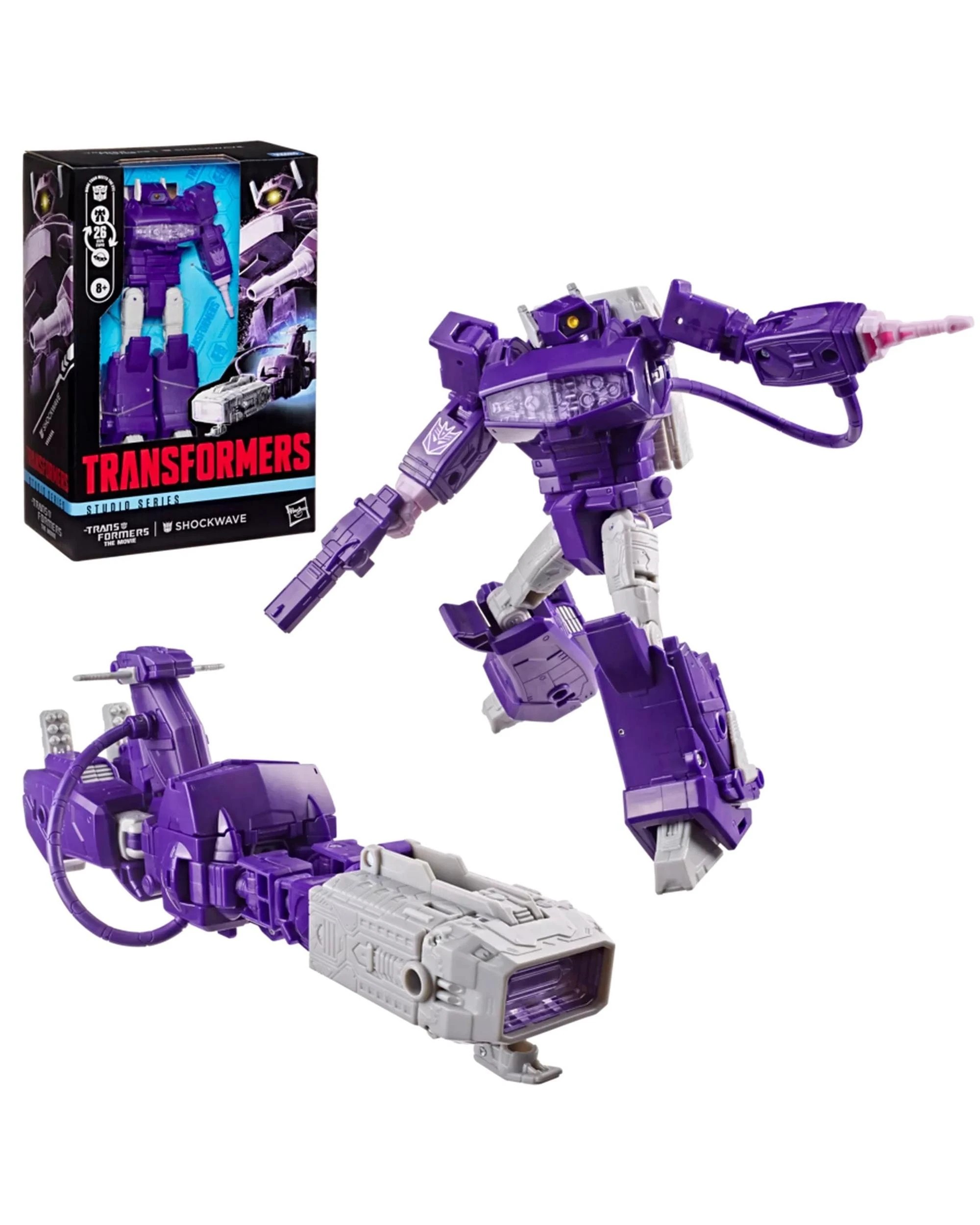 1 Transformers Studio Series The Transformers: The Movie Voyager Class Shockwave Action Figure, 1 of 4