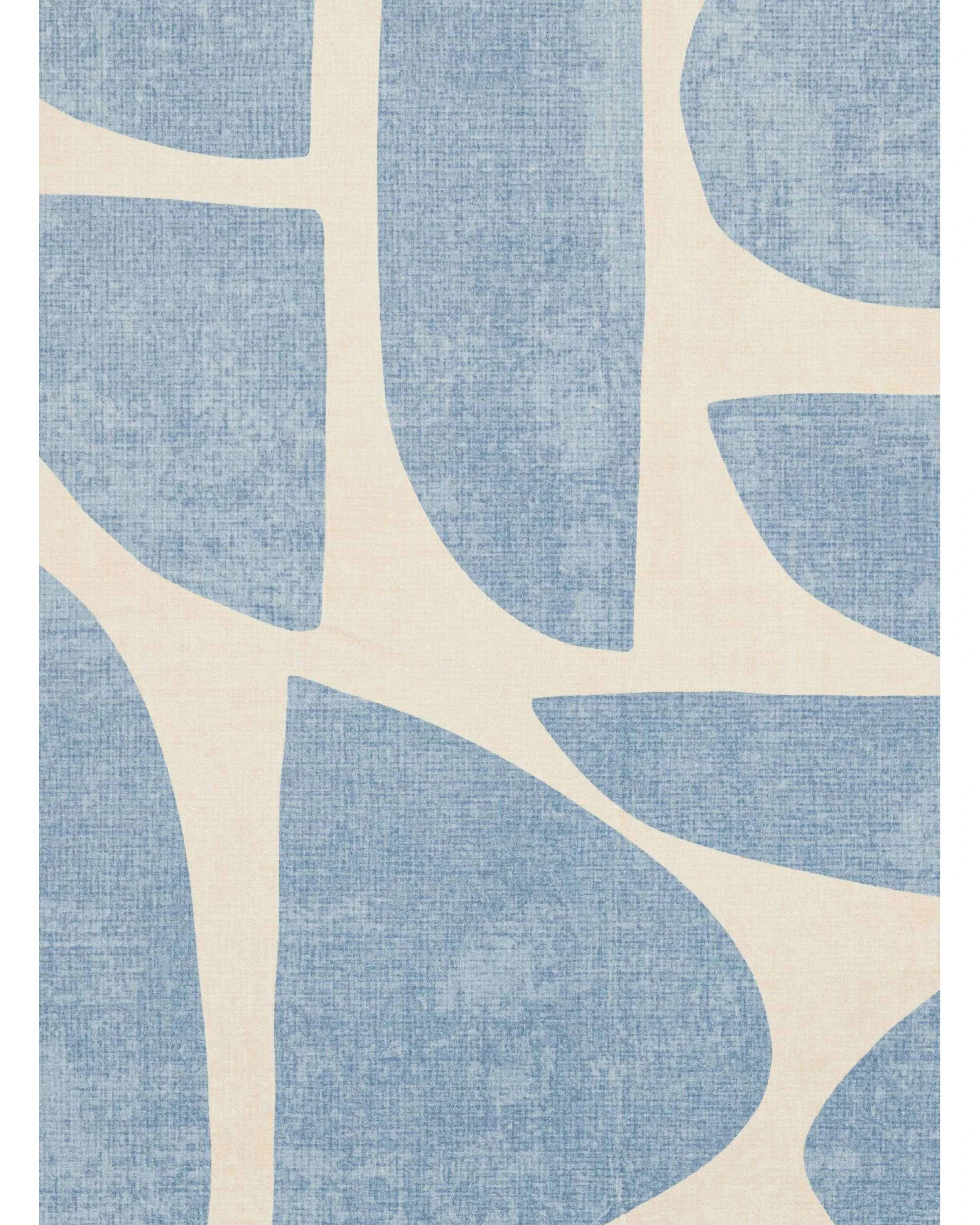 7 Loopsie Noho Printed Washable Rug-320cm x 230cm - Blue, 7 of 8