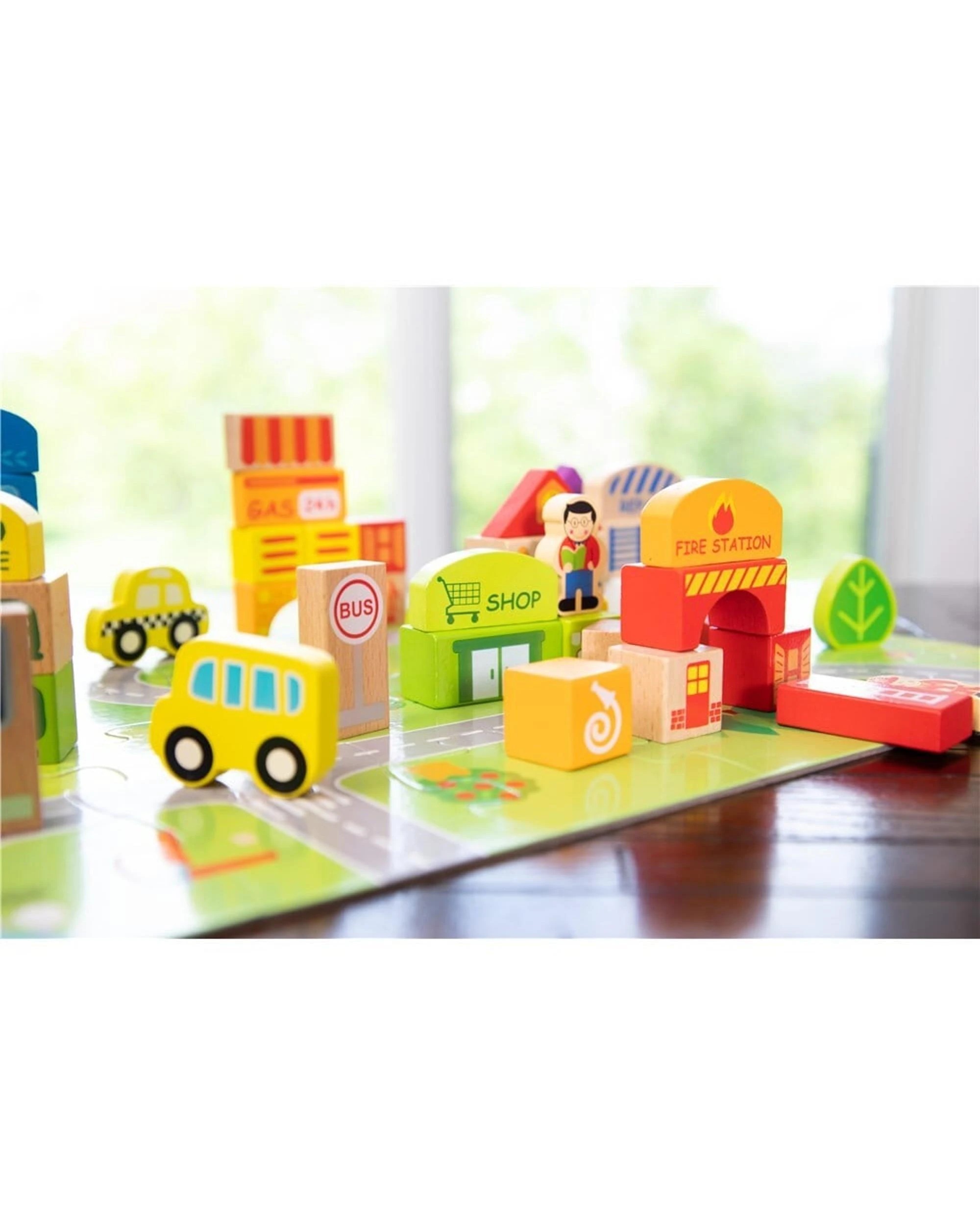 4 Fat Brain Toy Co My Town Block Set, 4 of 6