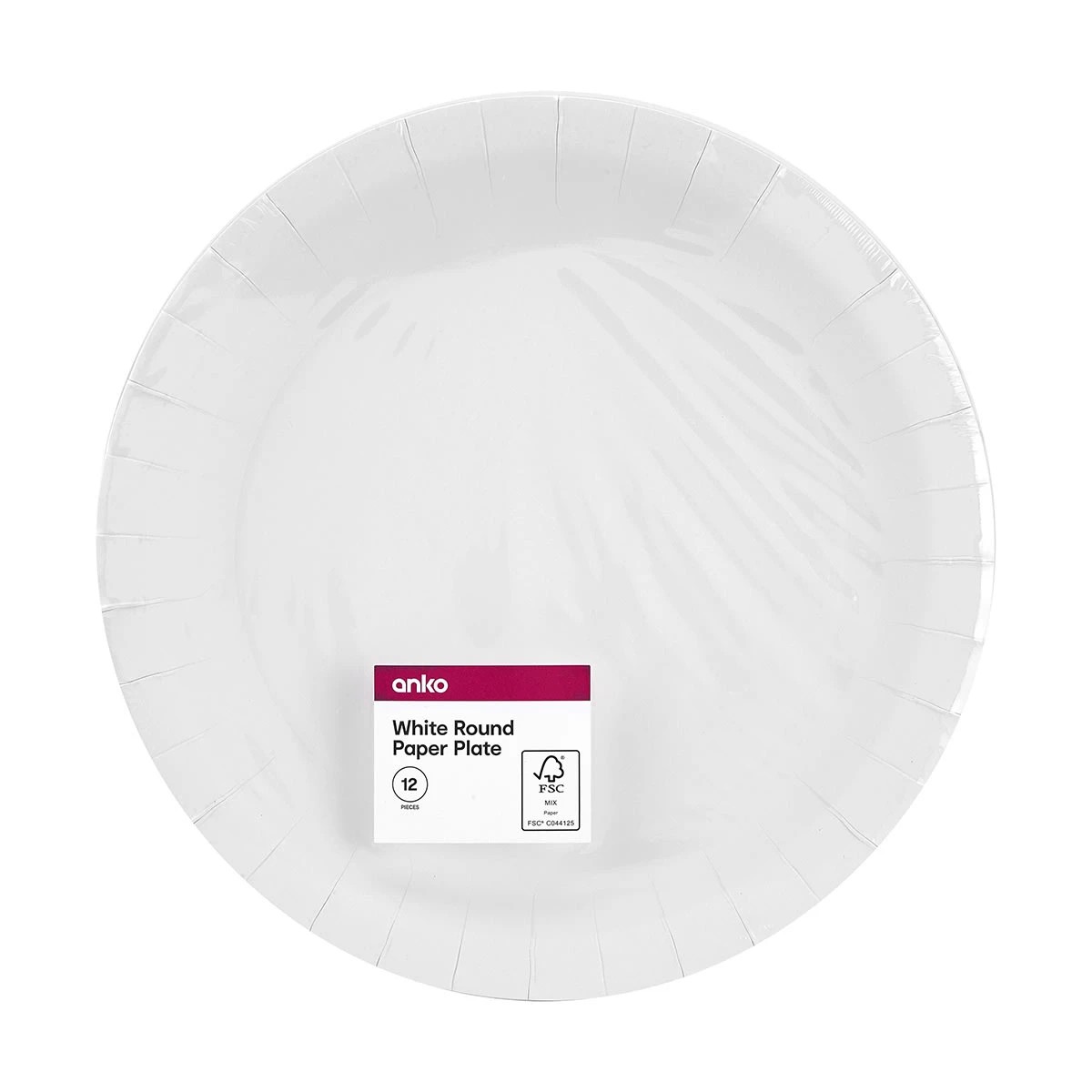 7 12 Pack White Dessert Paper Plates, 7 of 7