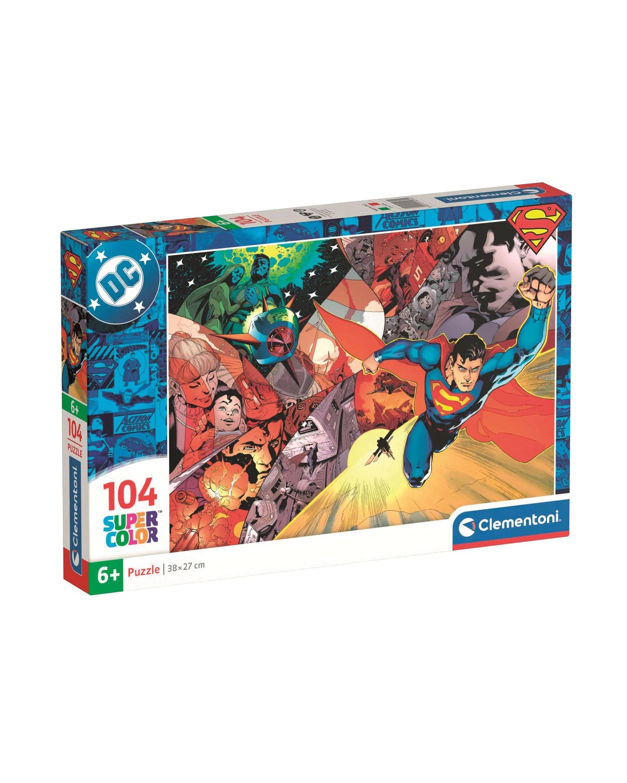 Clementoni DC Superman Supercolor 104 Piece Jigsaw Puzzle - Kmart