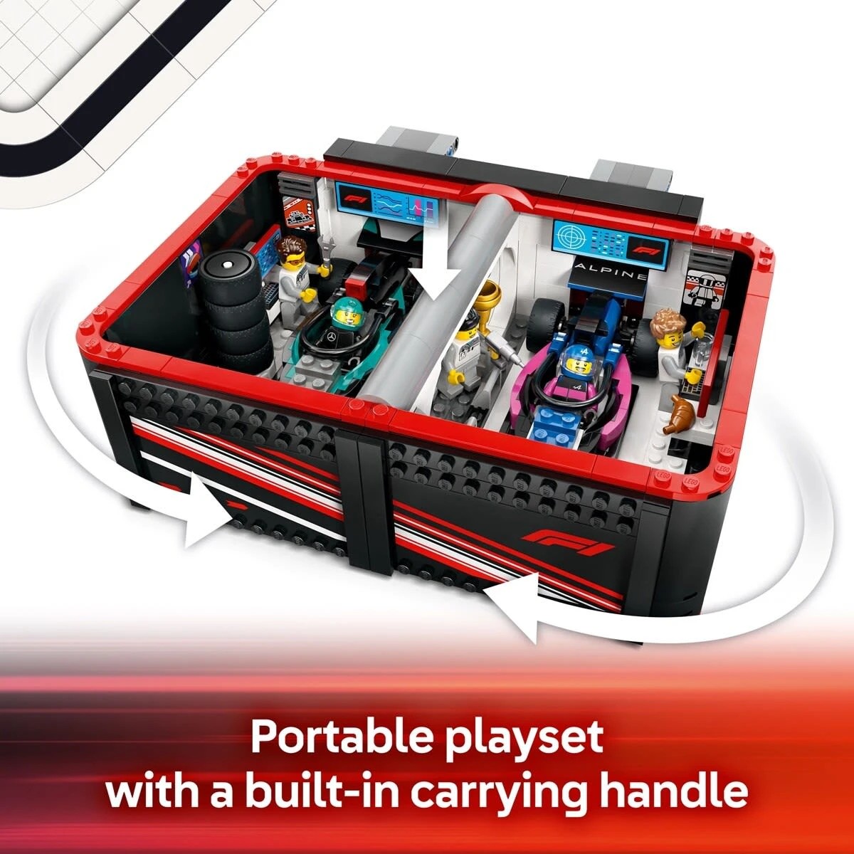 6 LEGO City F1 Garage & Mercedes-AMG & Alpine Cars 60444, 6 of 10