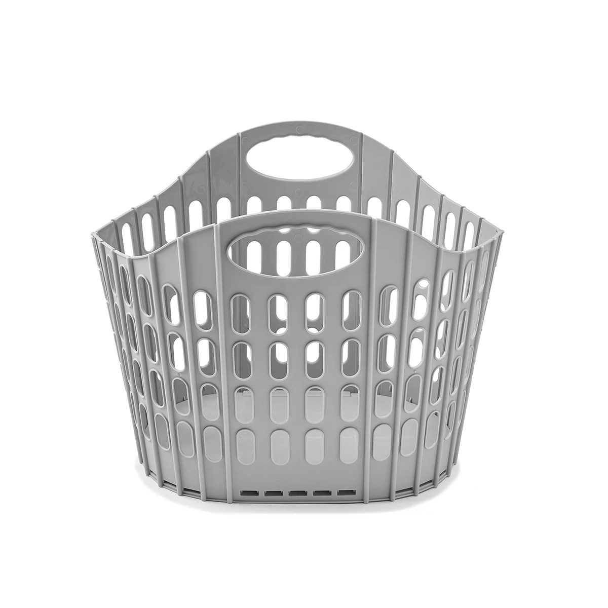 3 Collapsible Laundry Basket - Grey, 3 of 10