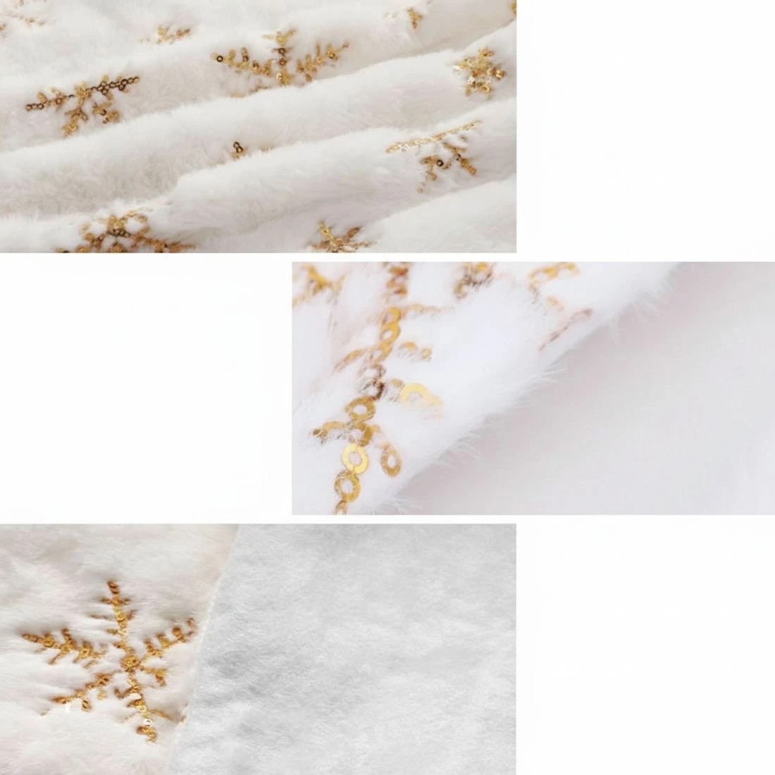 4 Jingle Jollys Christmas Tree Skirt 90cm Snowflake Ornaments Xmas Decorations - Multi, 4 of 4