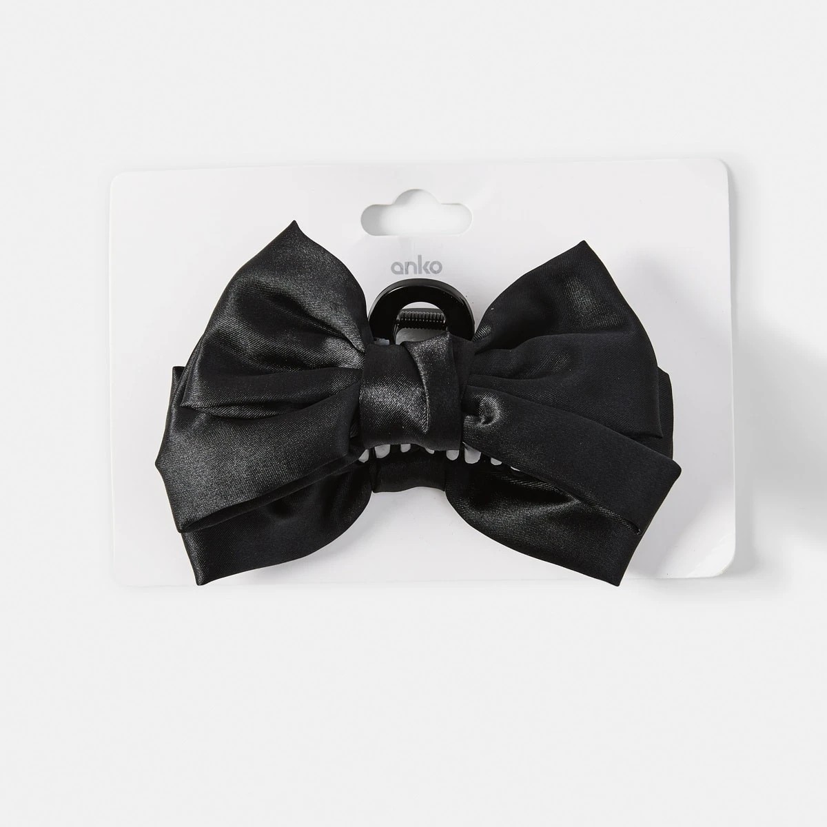 4 Black Fabric Bow Claw Hair Clip, 4 of 4