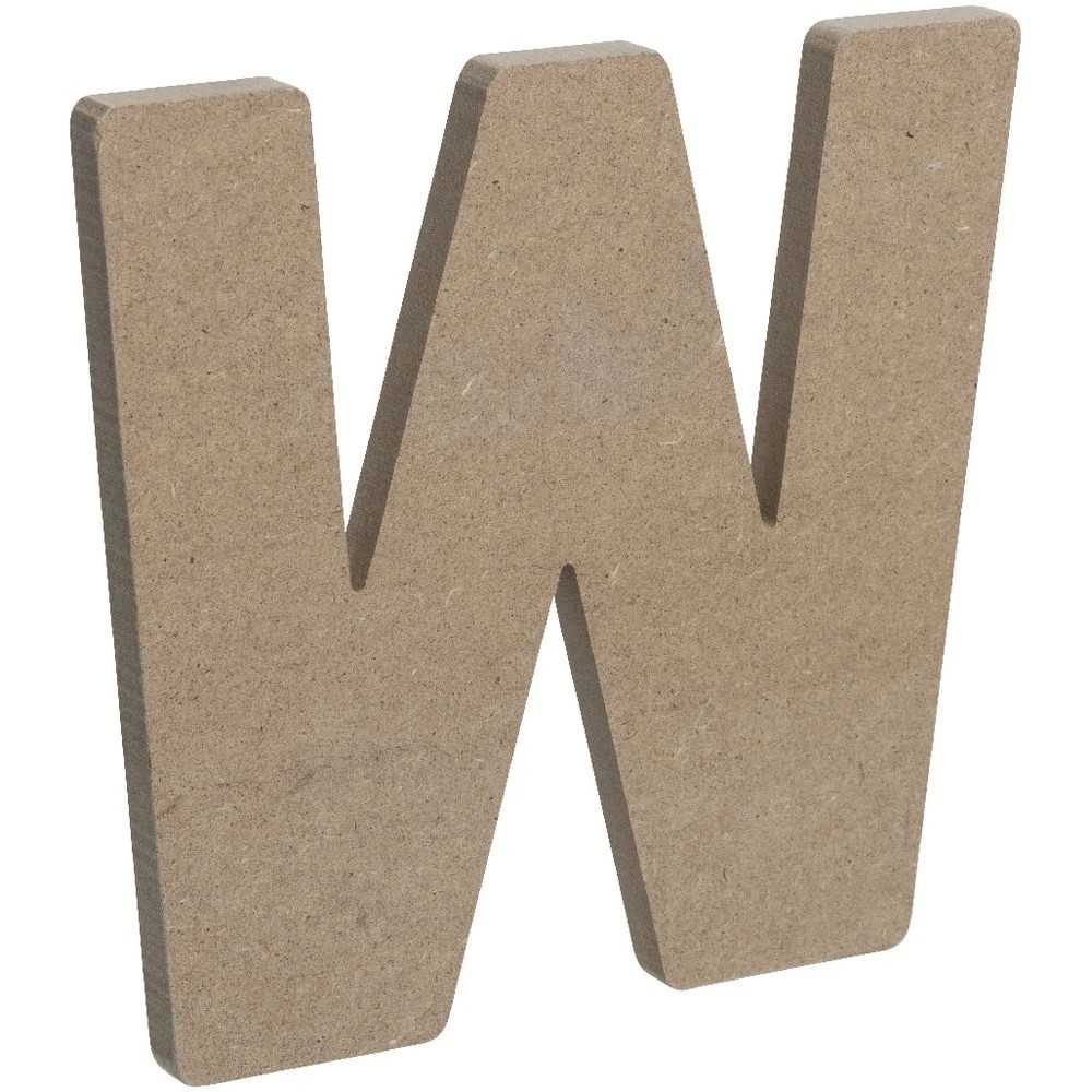 3 Born Wooden Alphabet Letter W 20cm, 3 of 3