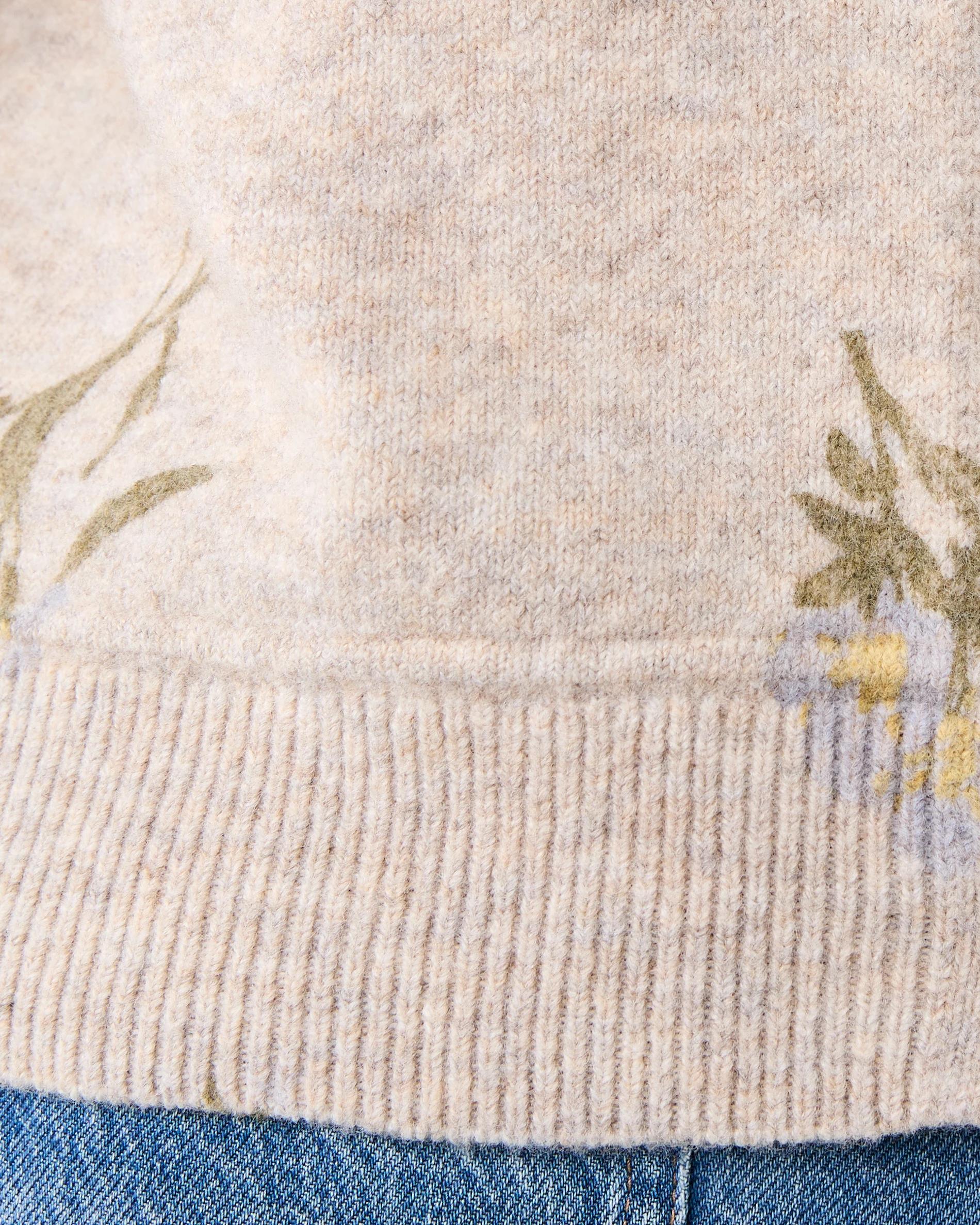 7 Floral Printed Cardigan Nt Bge, 7 of 8