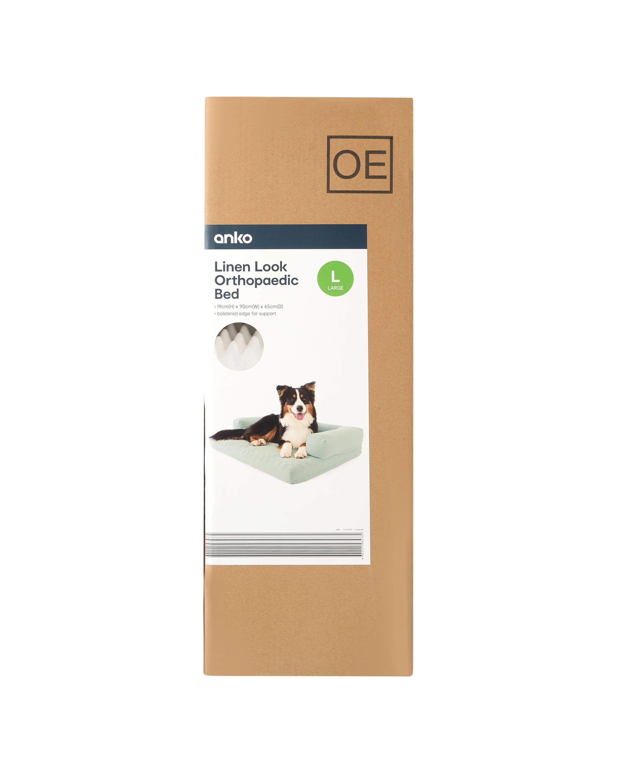 9 Linen Look Orthopaedic Bed - Large, 9 of 9