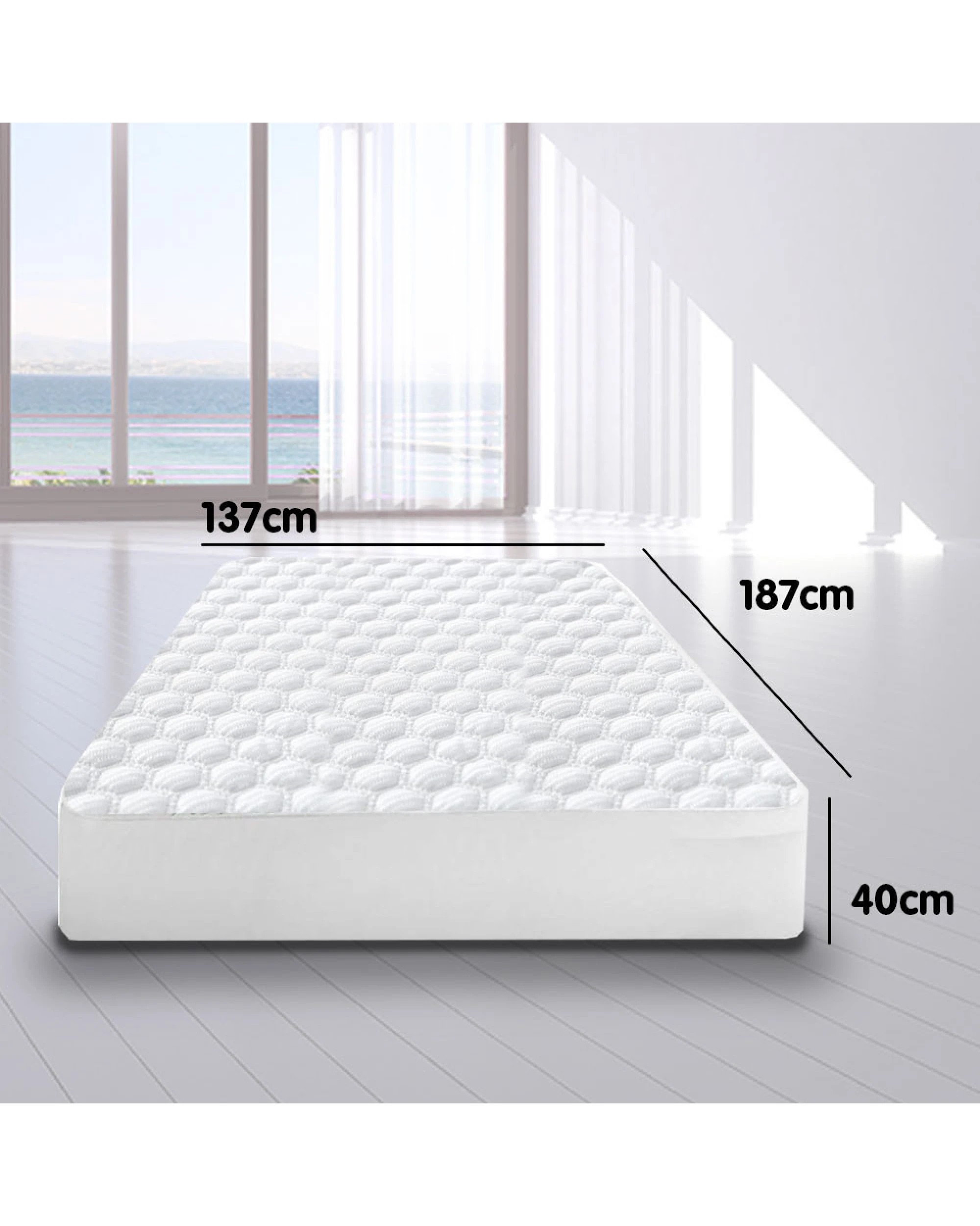 8 Laura Hill Cool Max Mattress Protector- King, 8 of 10