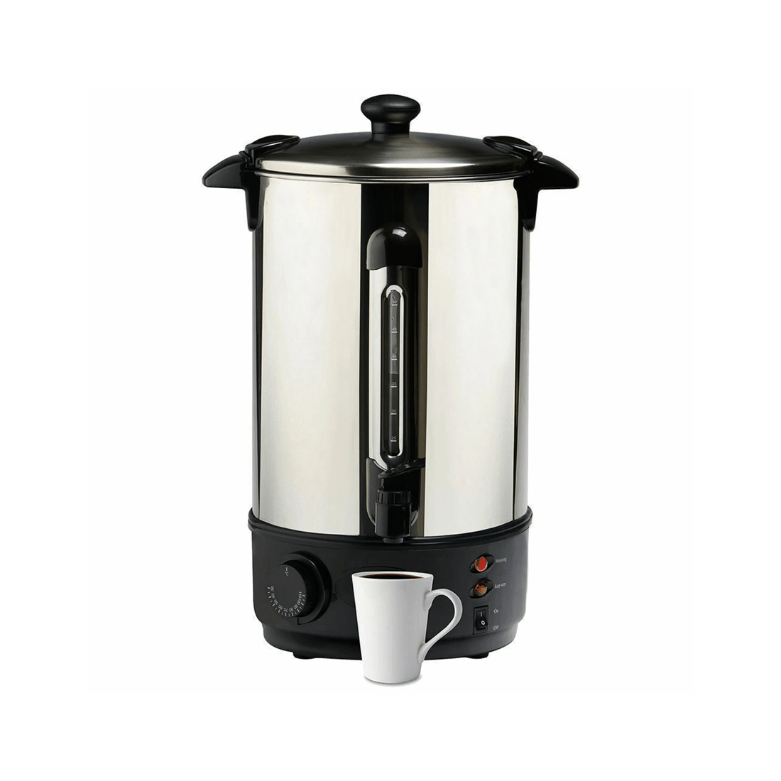 3 10l Litre 40 Cup Electric Stainless Steel Hot Water Boiler Warmer Heater Urn Tap
 - Silver, 3 of 3