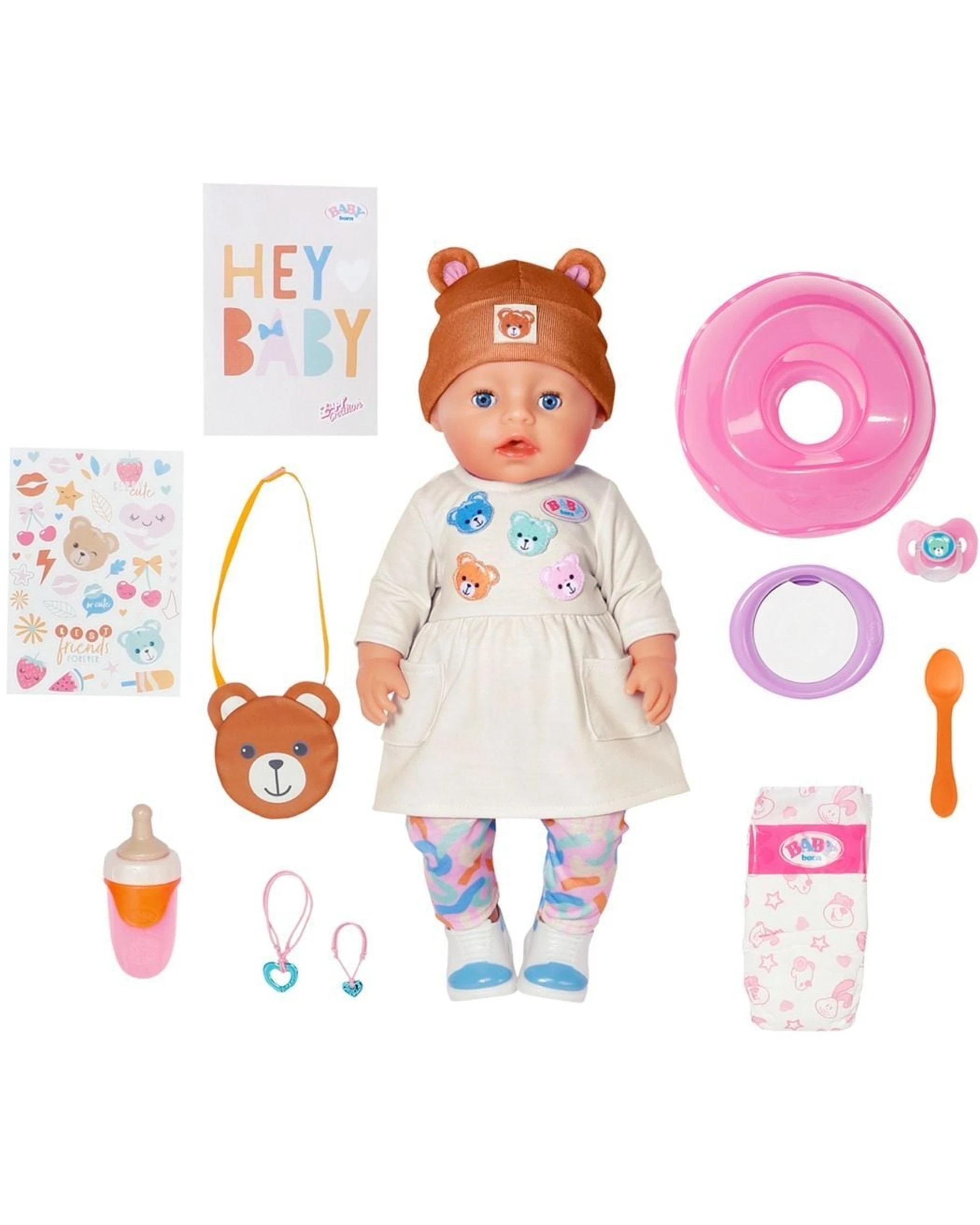 3 Baby Born Emma in Teddy Style 43cm Doll, 3 of 7