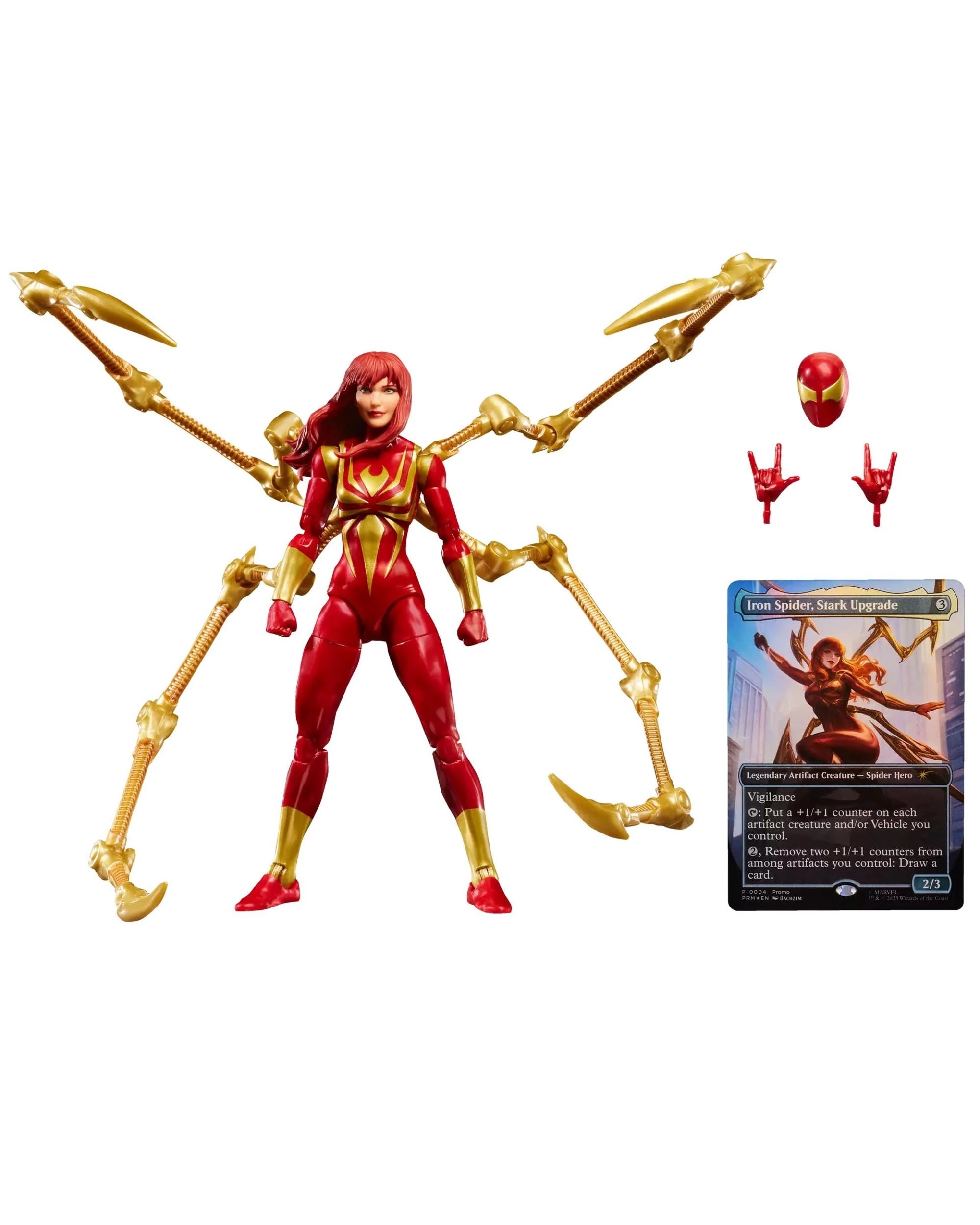 3 Marvel Legends Series Magic: The Gathering Mary Jane Watson - Iron Spider, 3 of 9