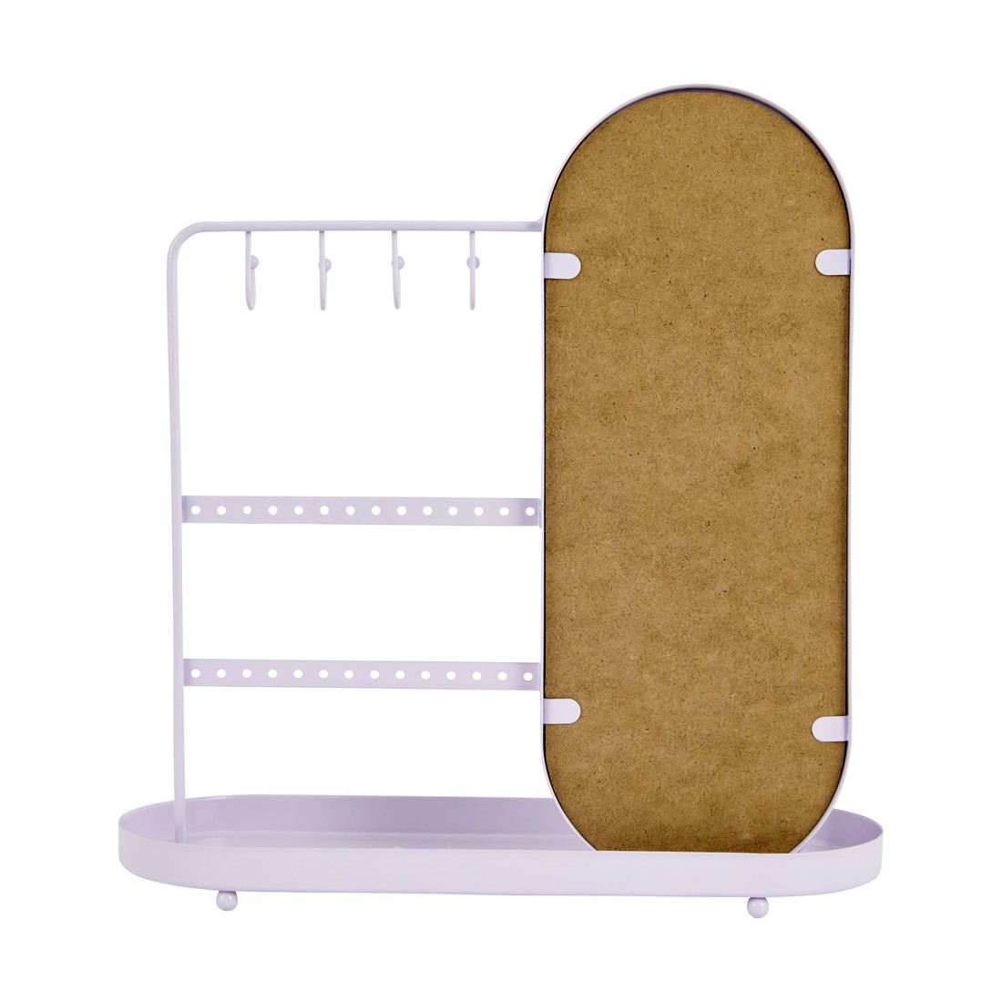 4 Jewellery Storage with Mirror - Lilac, 4 of 7