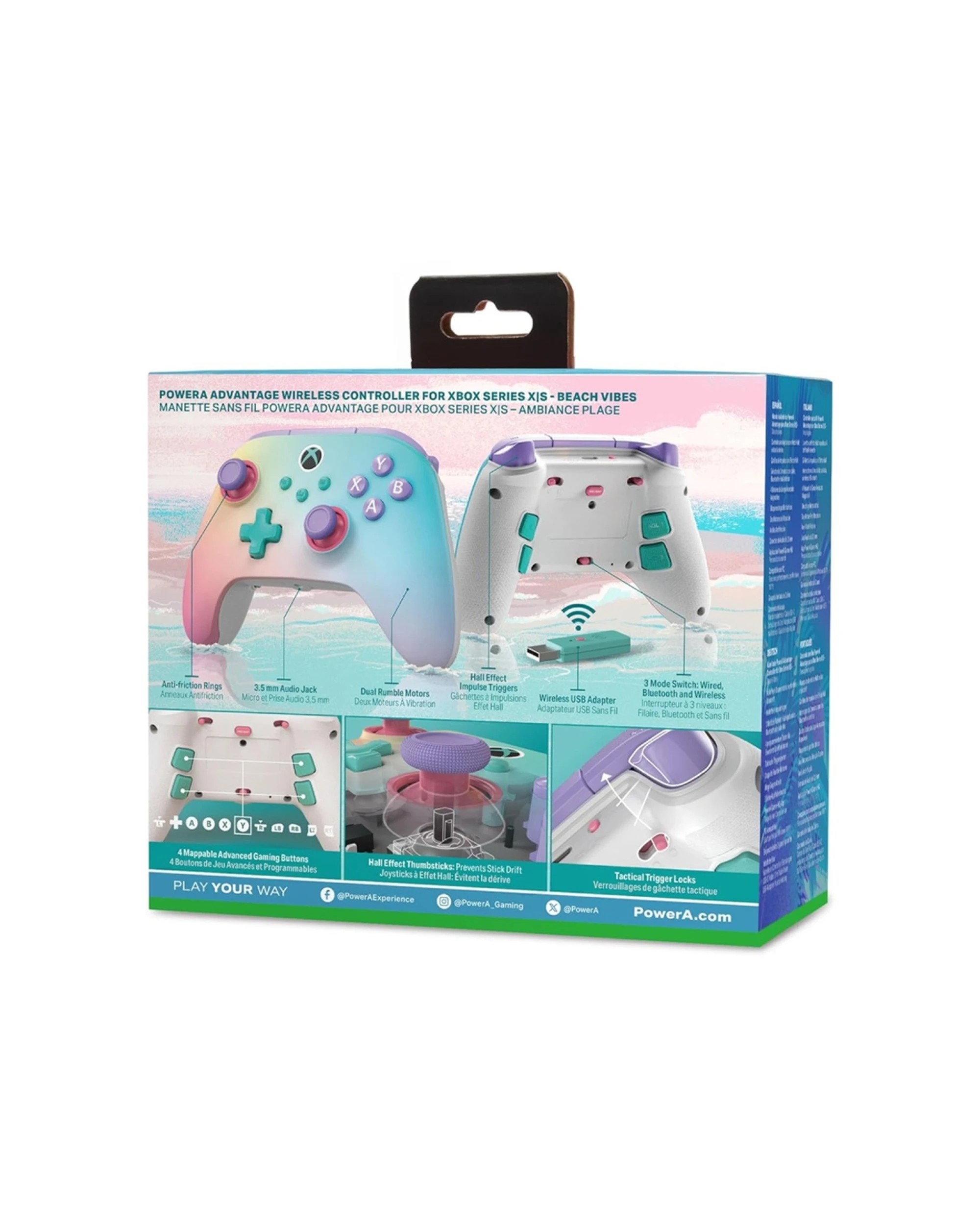 2 PowerA Xbox Series XS Wireless Bluetooth Advantage Gaming Controller - Multi, 2 of 3