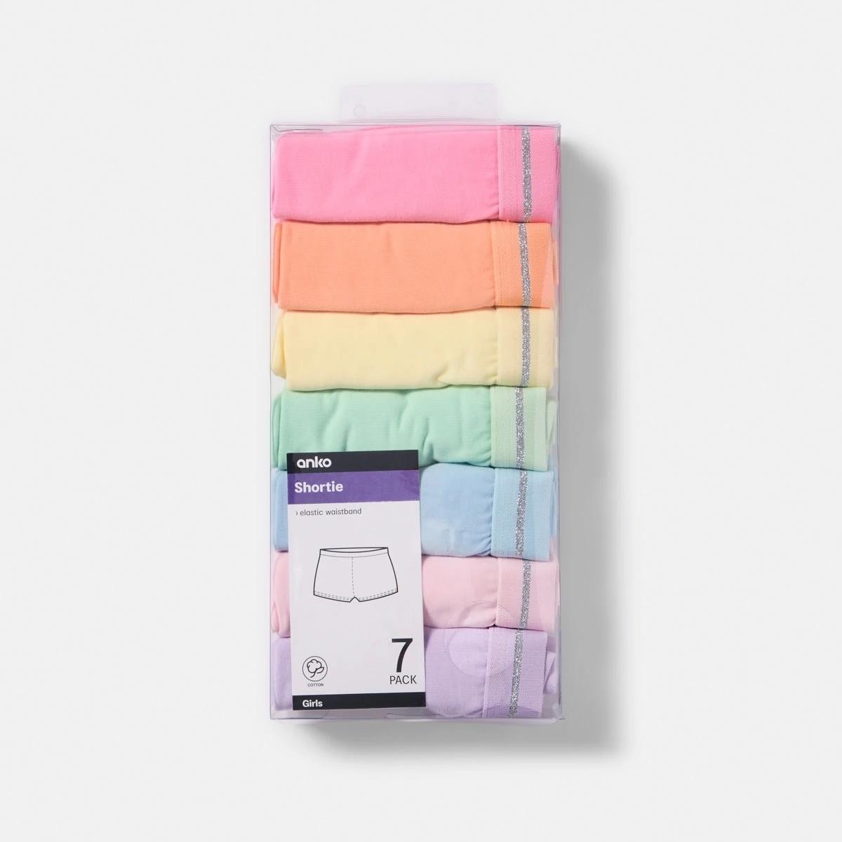 10 7 Pack Shorties MULTI COLOUR LUREX, 10 of 10