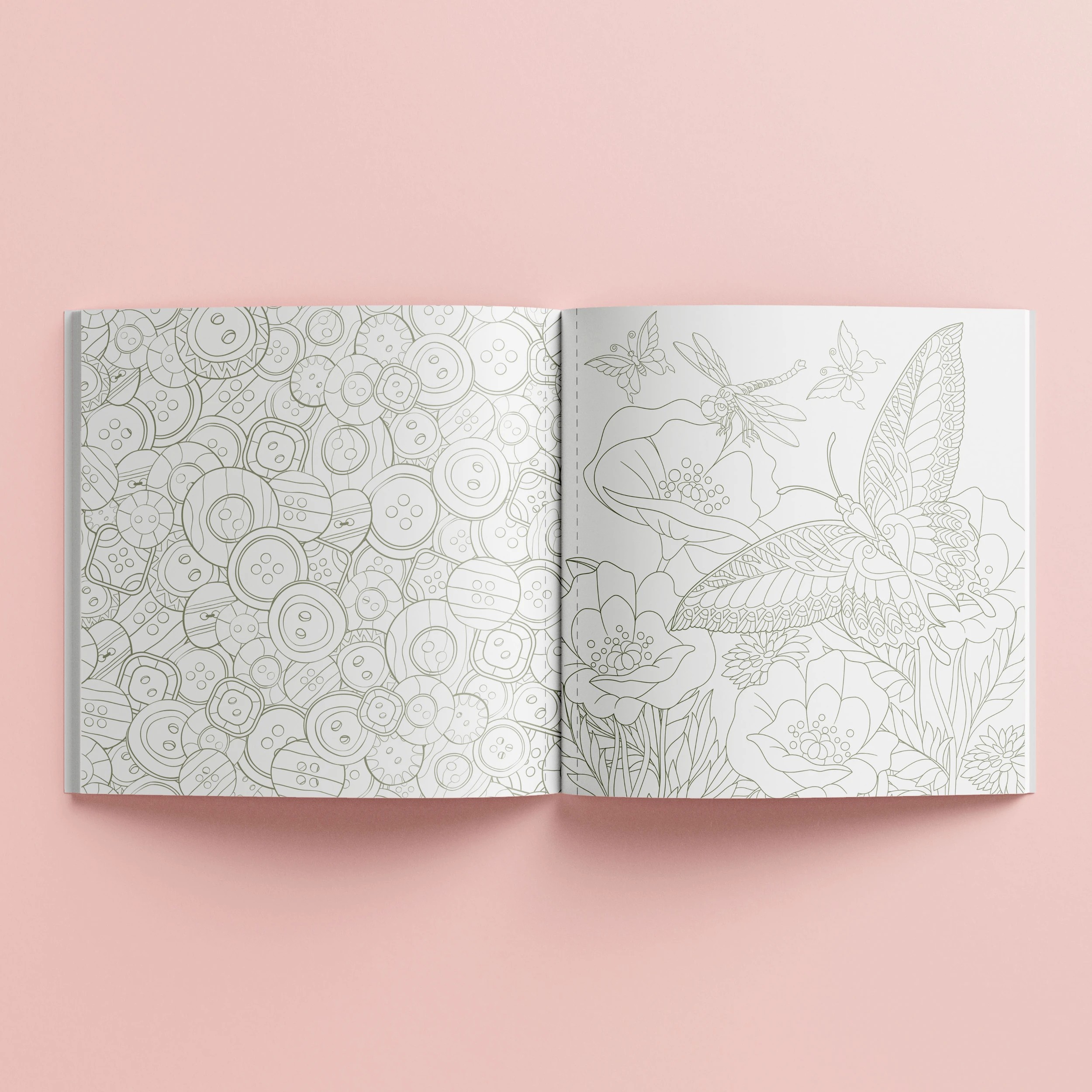 2 Art Maker Cottagecore Creative Colouring - Book​, 2 of 4